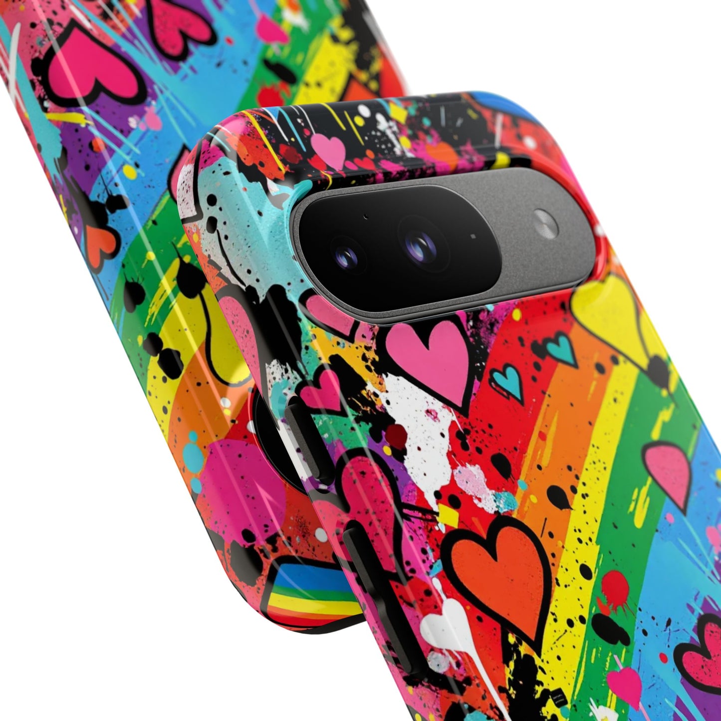 Pride Pop Armor Case – Free Love Graffiti Edition