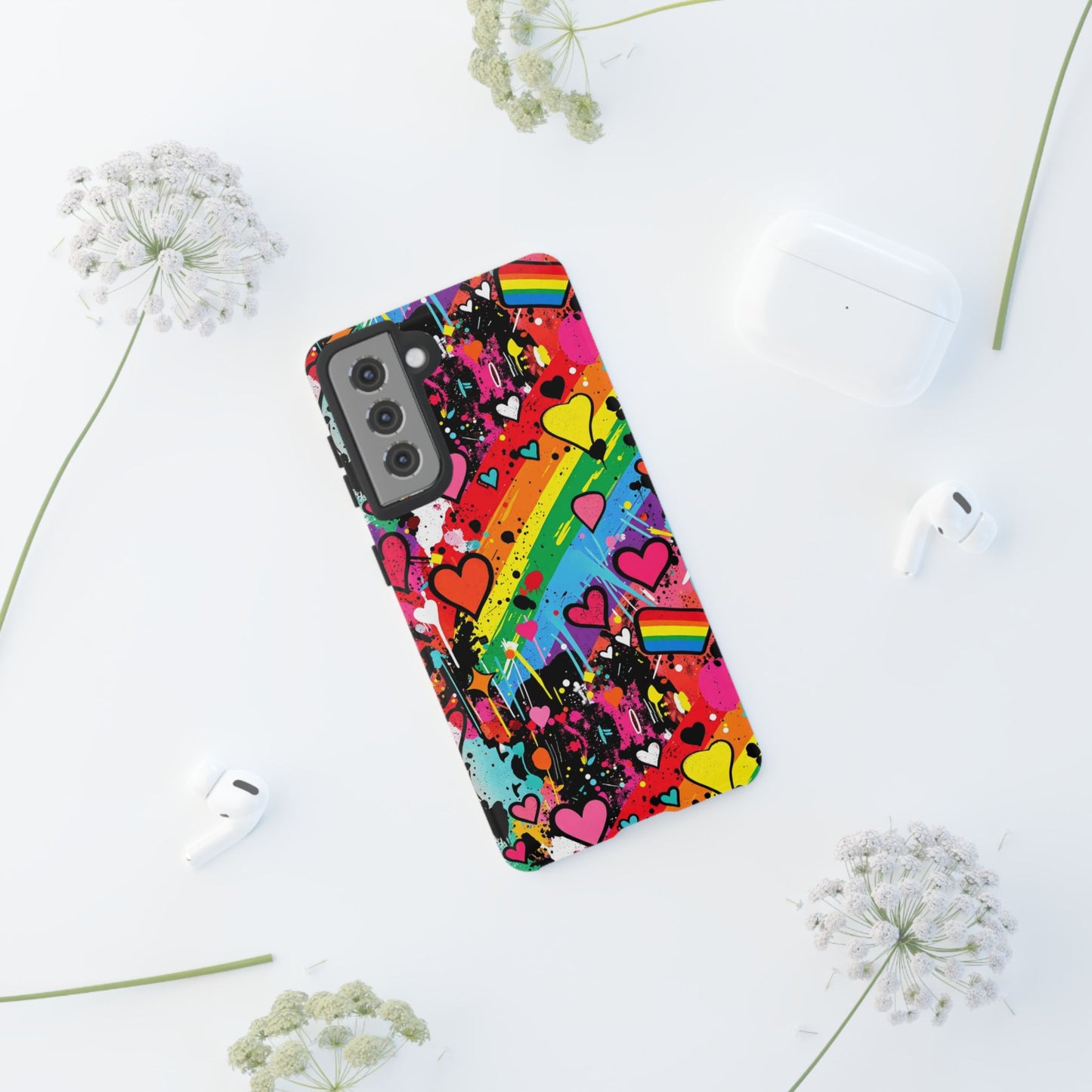 Pride Pop Armor Case – Free Love Graffiti Edition