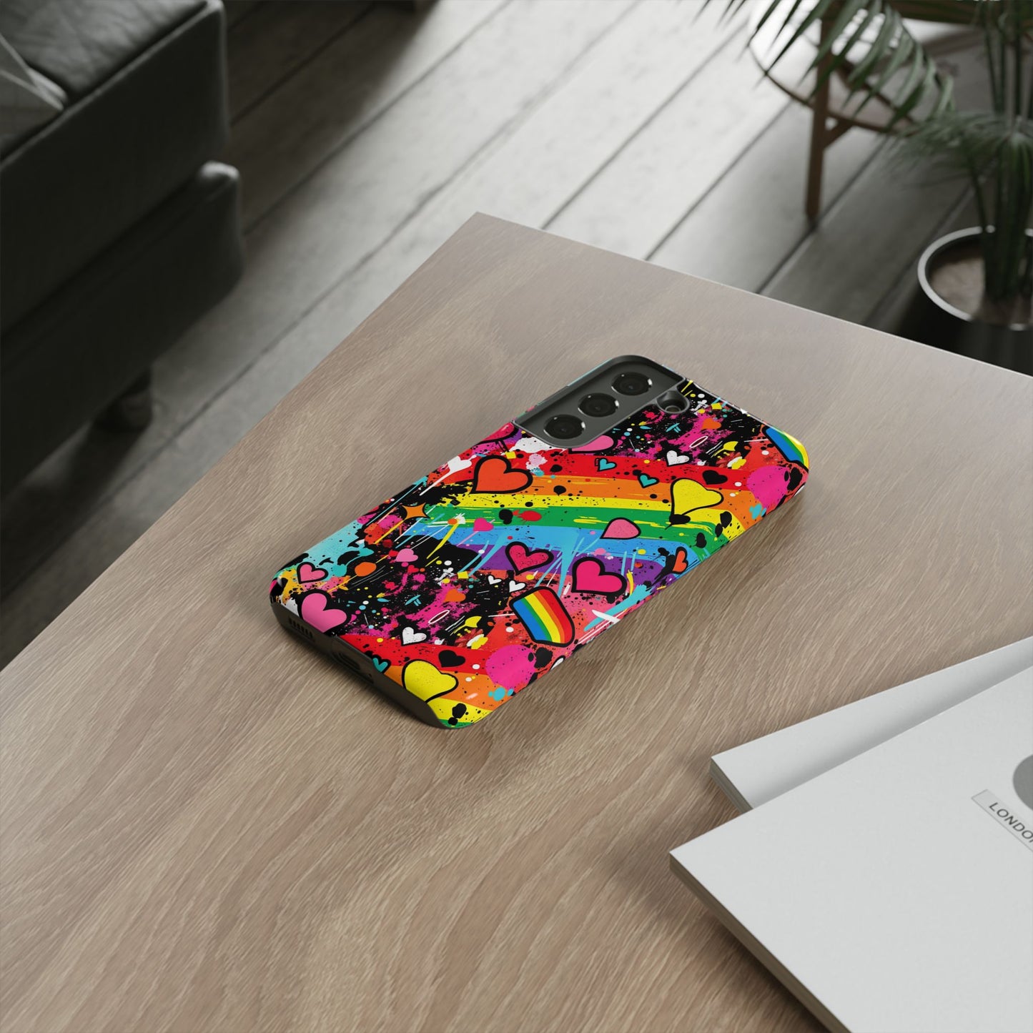Pride Pop Armor Case – Free Love Graffiti Edition
