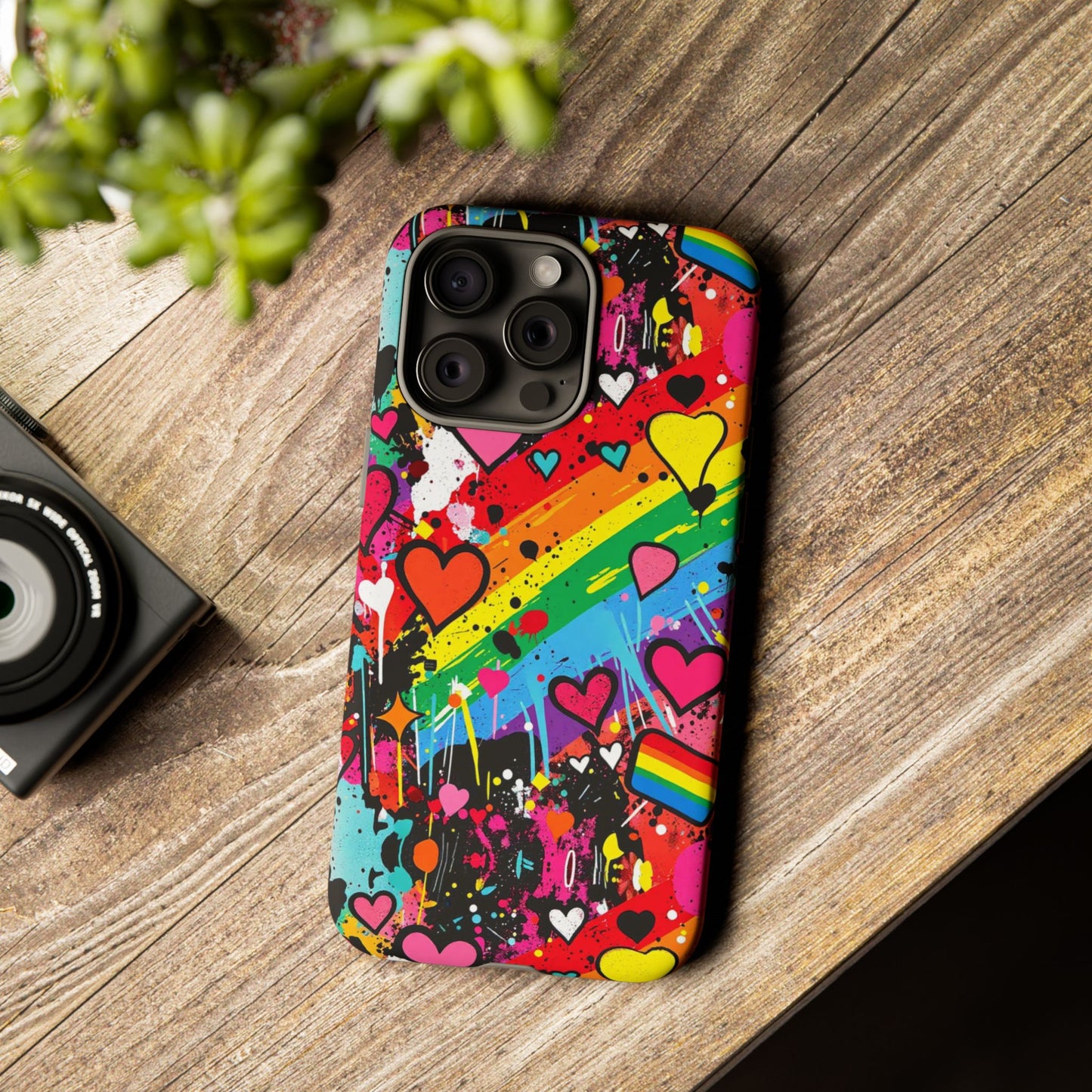 Pride Pop Armor Case – Free Love Graffiti Edition