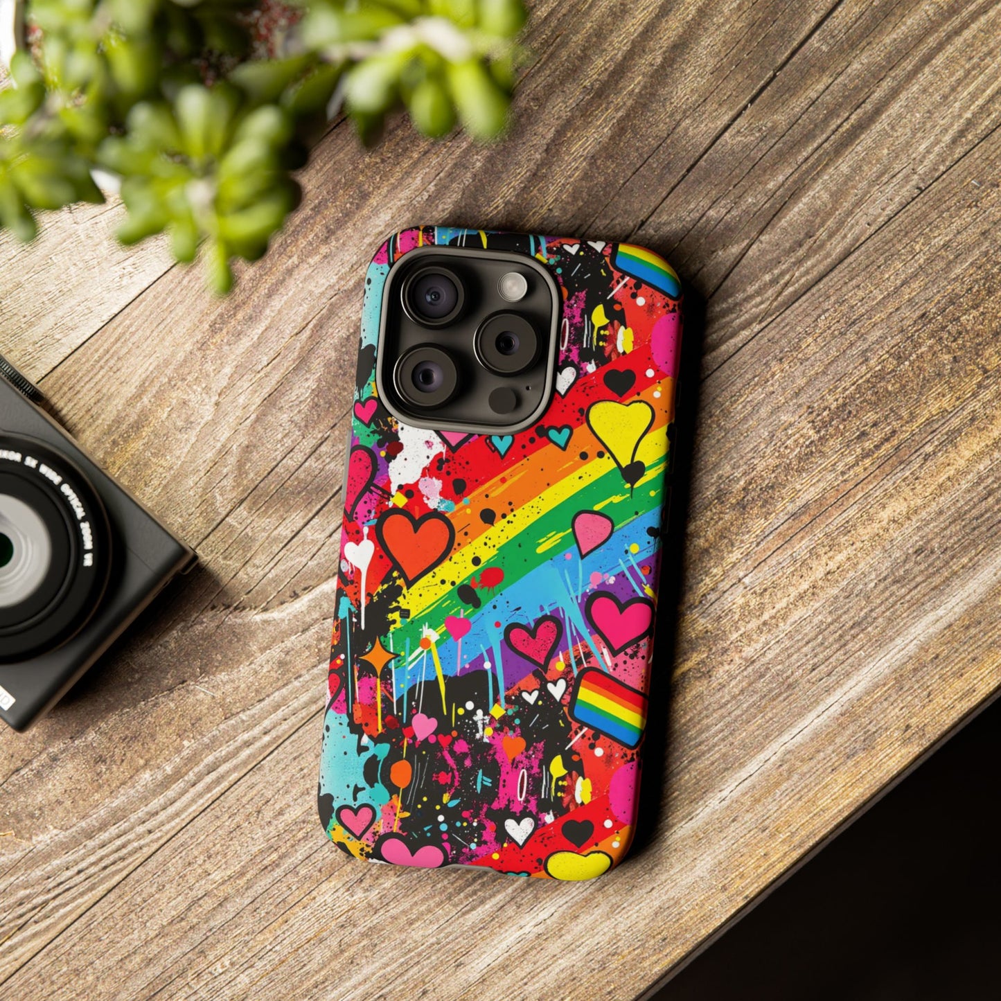 Pride Pop Armor Case – Free Love Graffiti Edition
