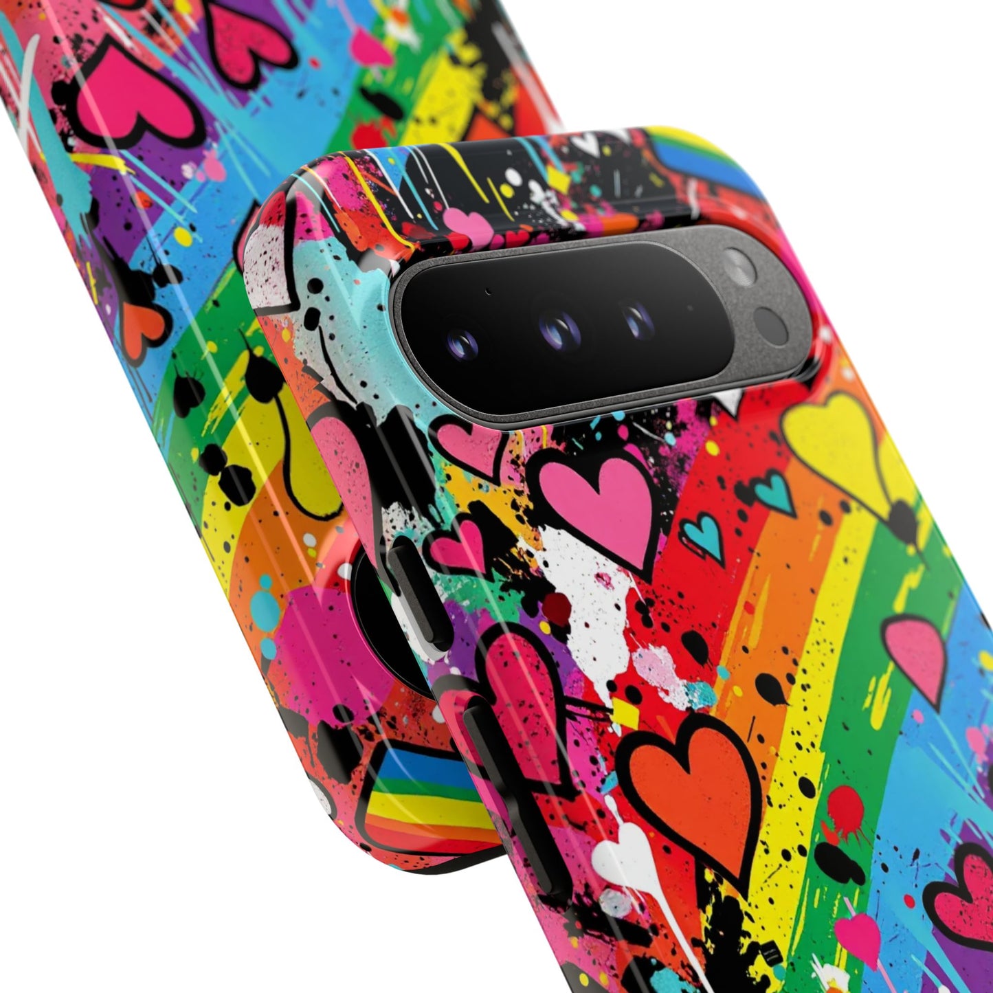 Pride Pop Armor Case – Free Love Graffiti Edition
