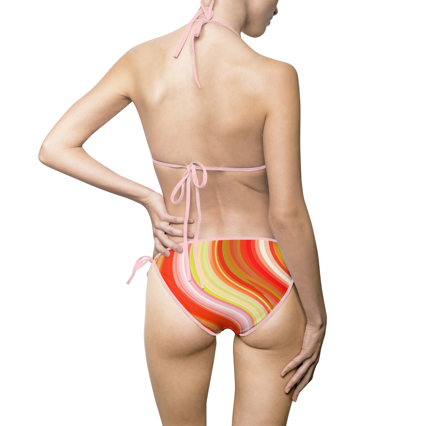 Tag Me Tie-String Bikini – Sunset Graffiti Edition