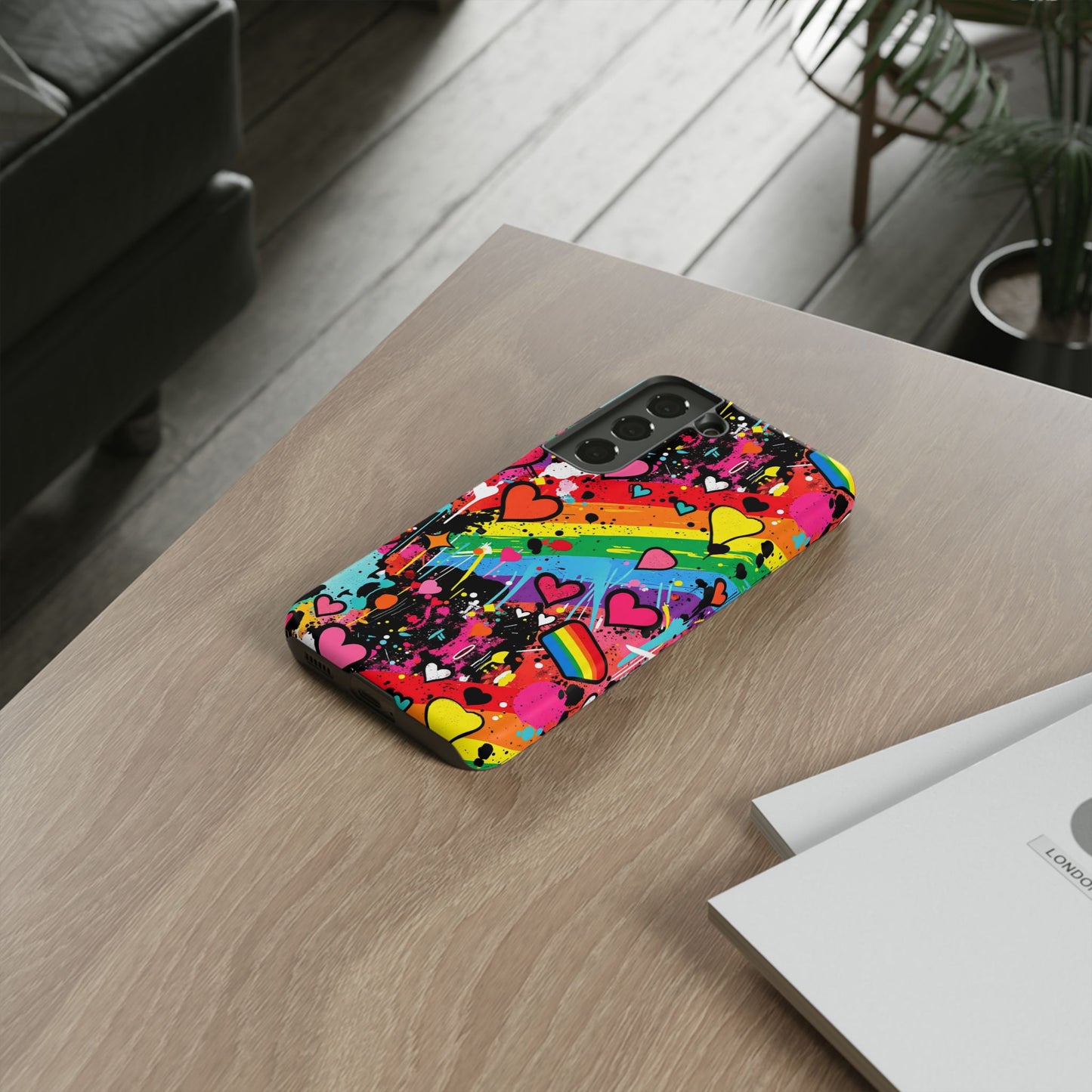 Pride Pop Armor Case – Free Love Graffiti Edition
