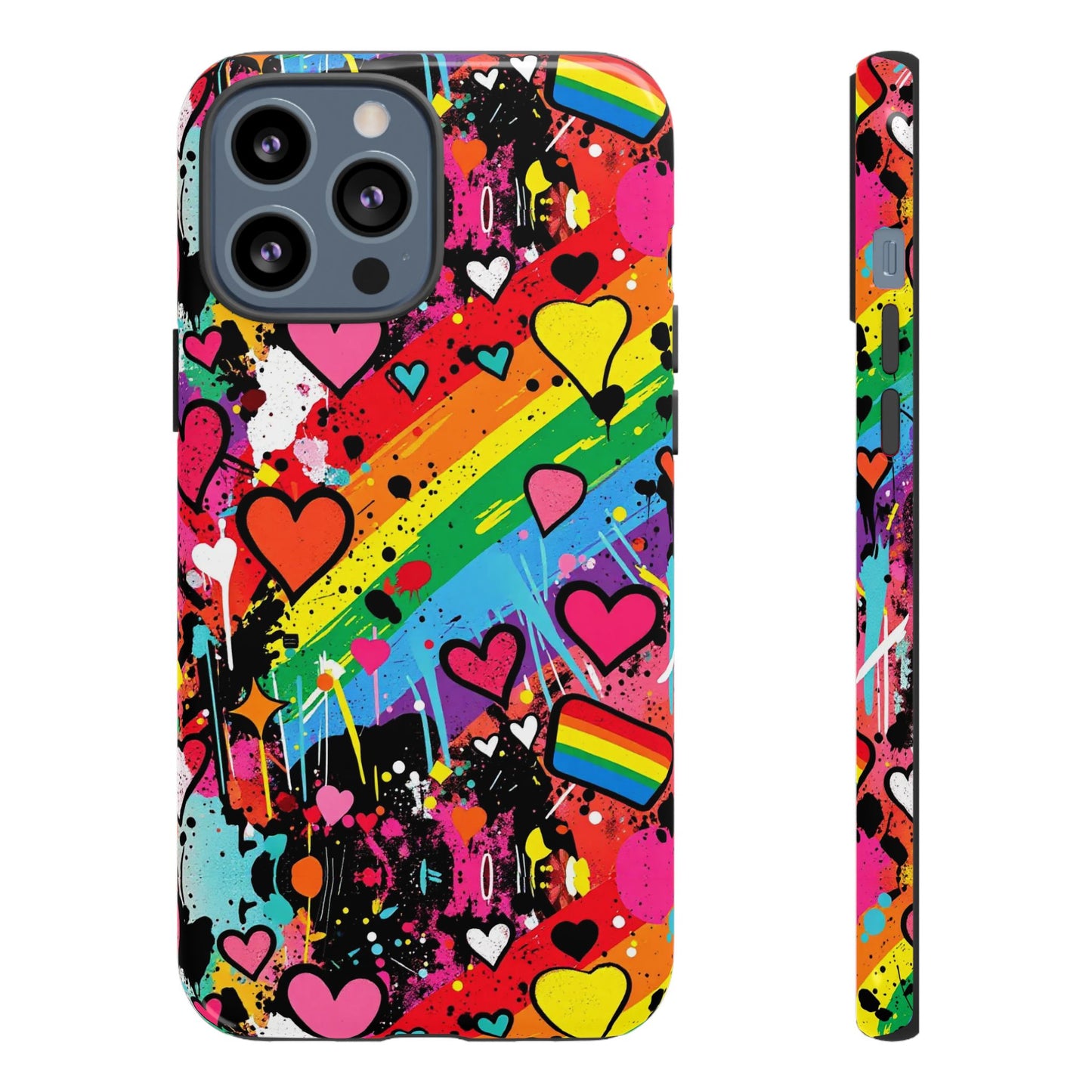 Pride Pop Armor Case – Free Love Graffiti Edition