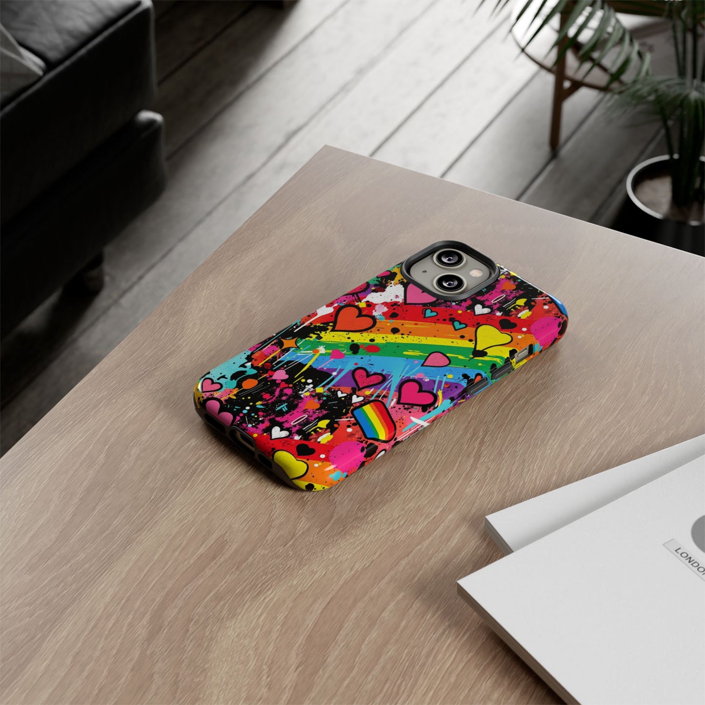 Pride Pop Armor Case – Free Love Graffiti Edition