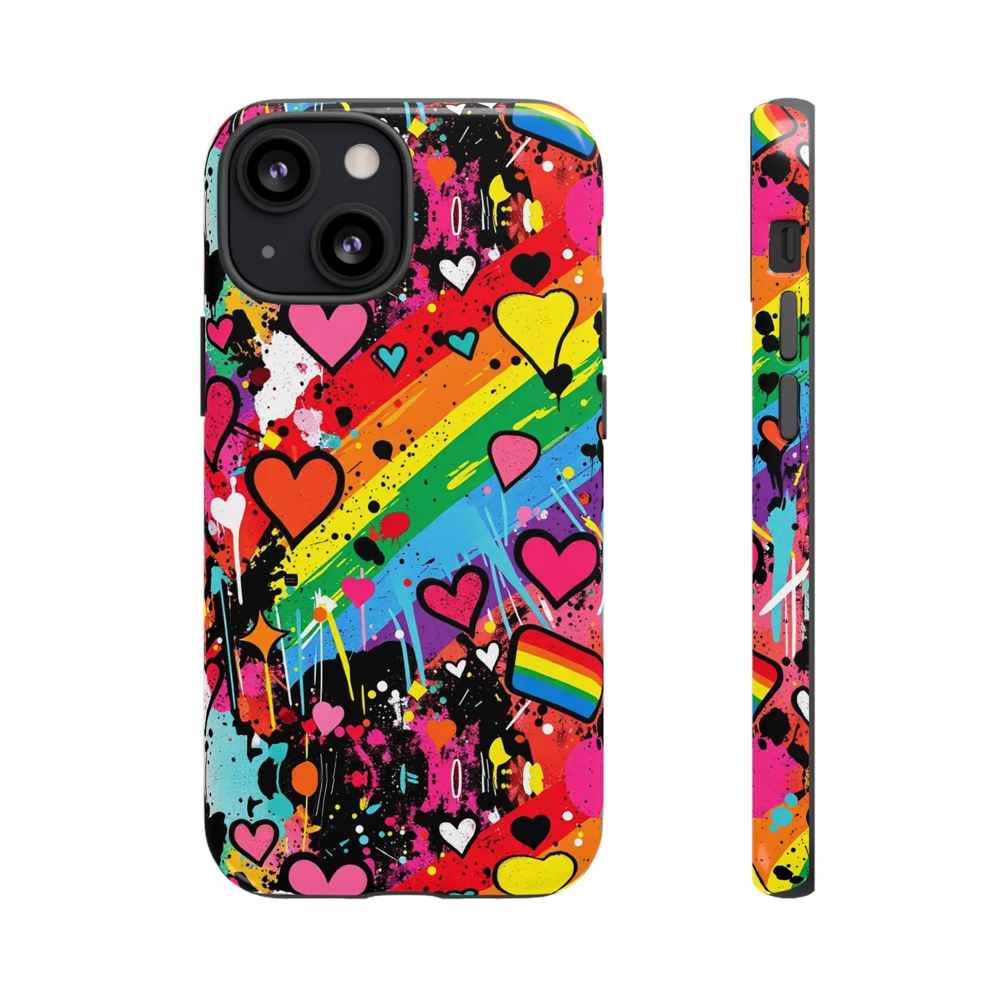 Pride Pop Armor Case – Free Love Graffiti Edition