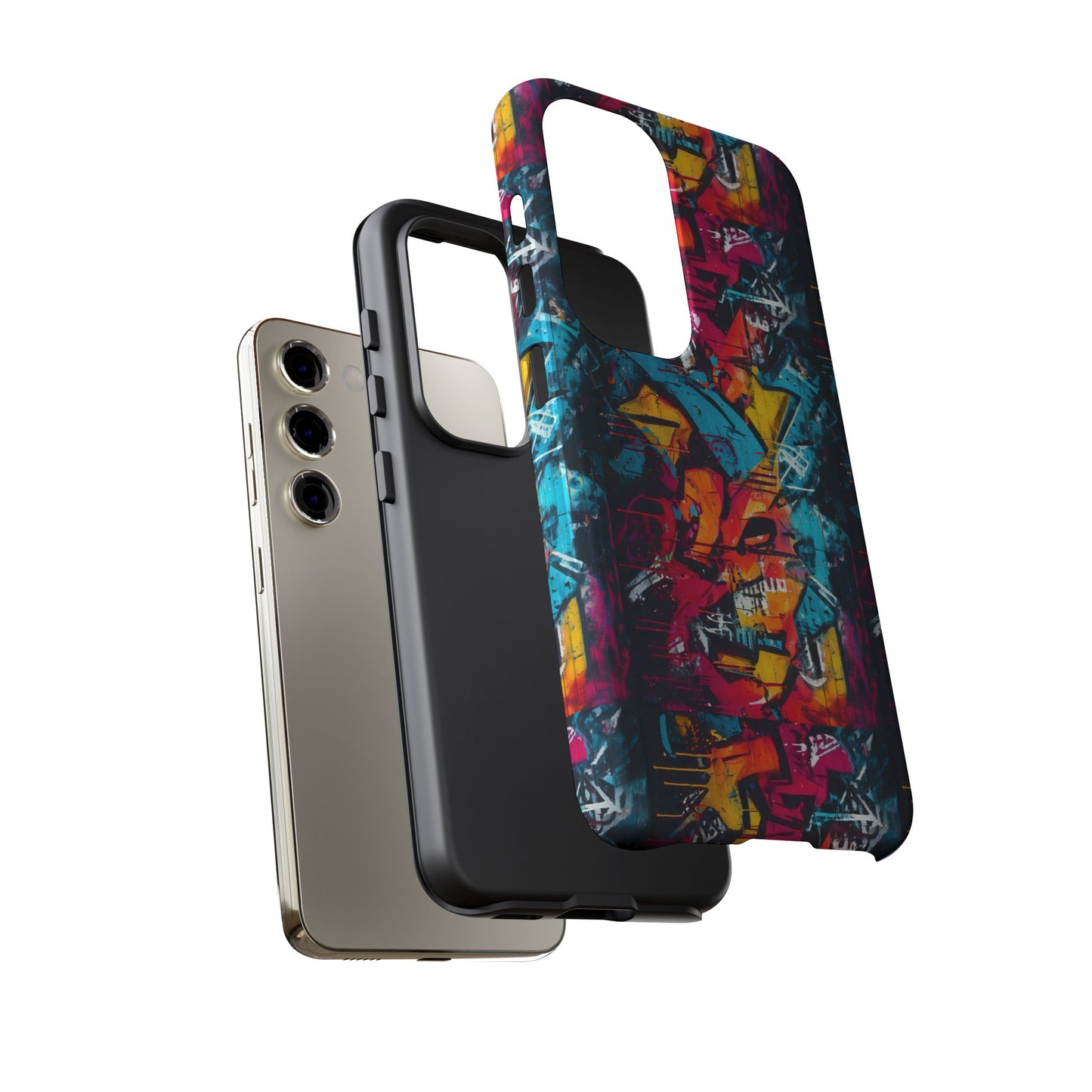 Wall Tag Armor Case – Neon Graffiti Burst Edition