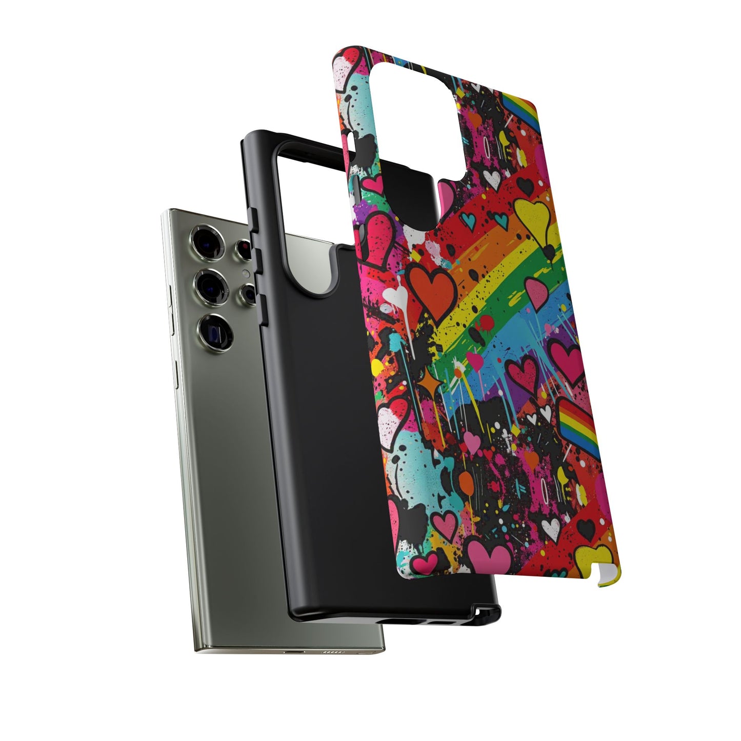 Pride Pop Armor Case – Free Love Graffiti Edition