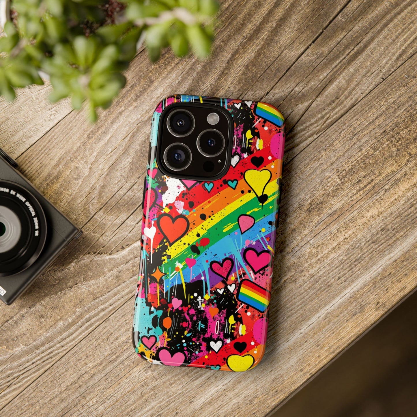 Pride Pop Armor Case – Free Love Graffiti Edition