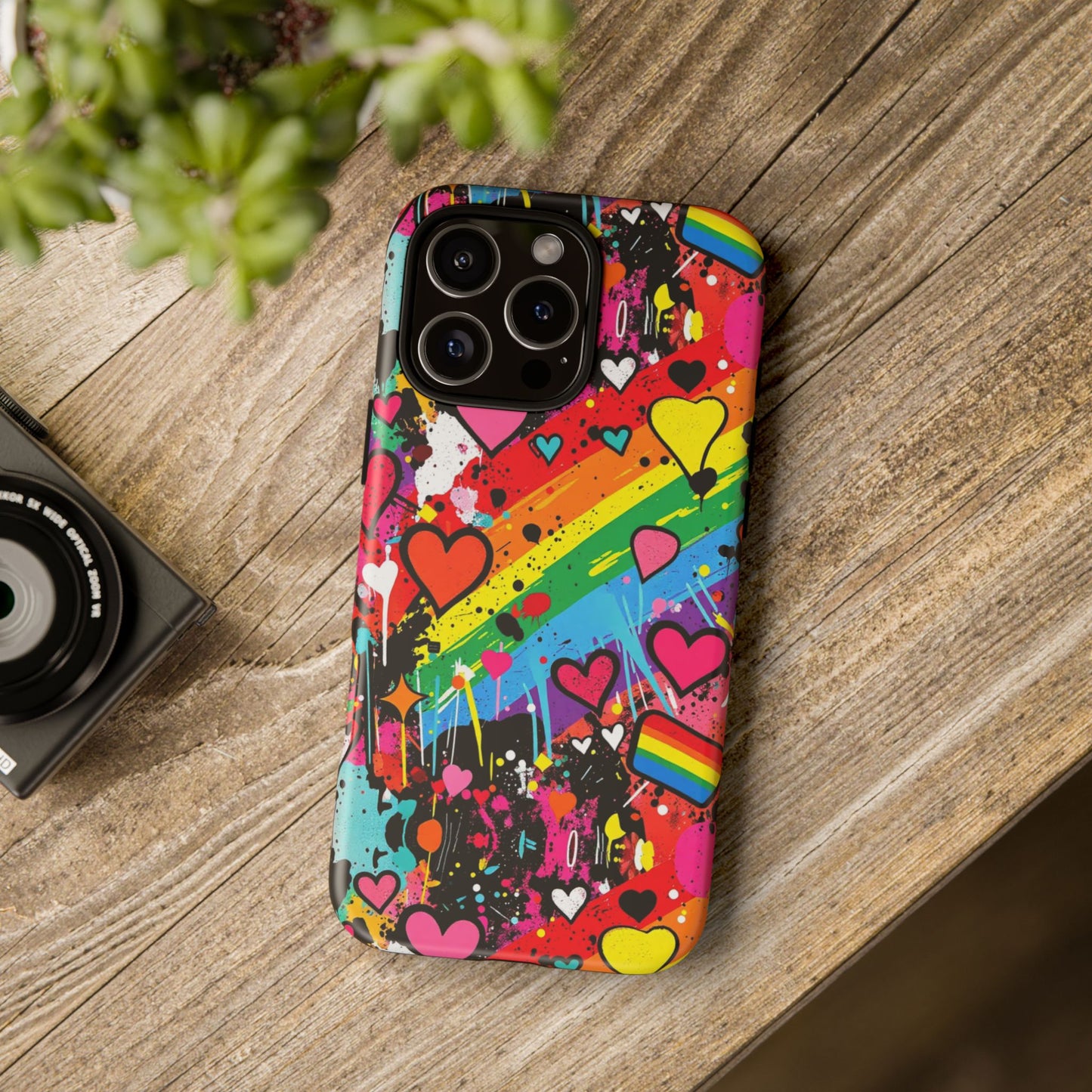 Pride Pop Armor Case – Free Love Graffiti Edition