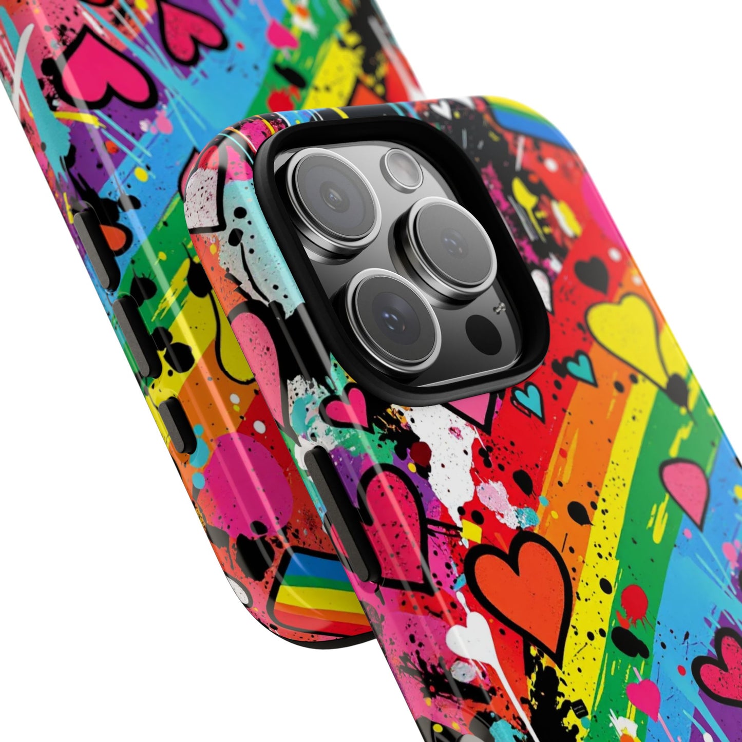 Pride Pop Armor Case – Free Love Graffiti Edition