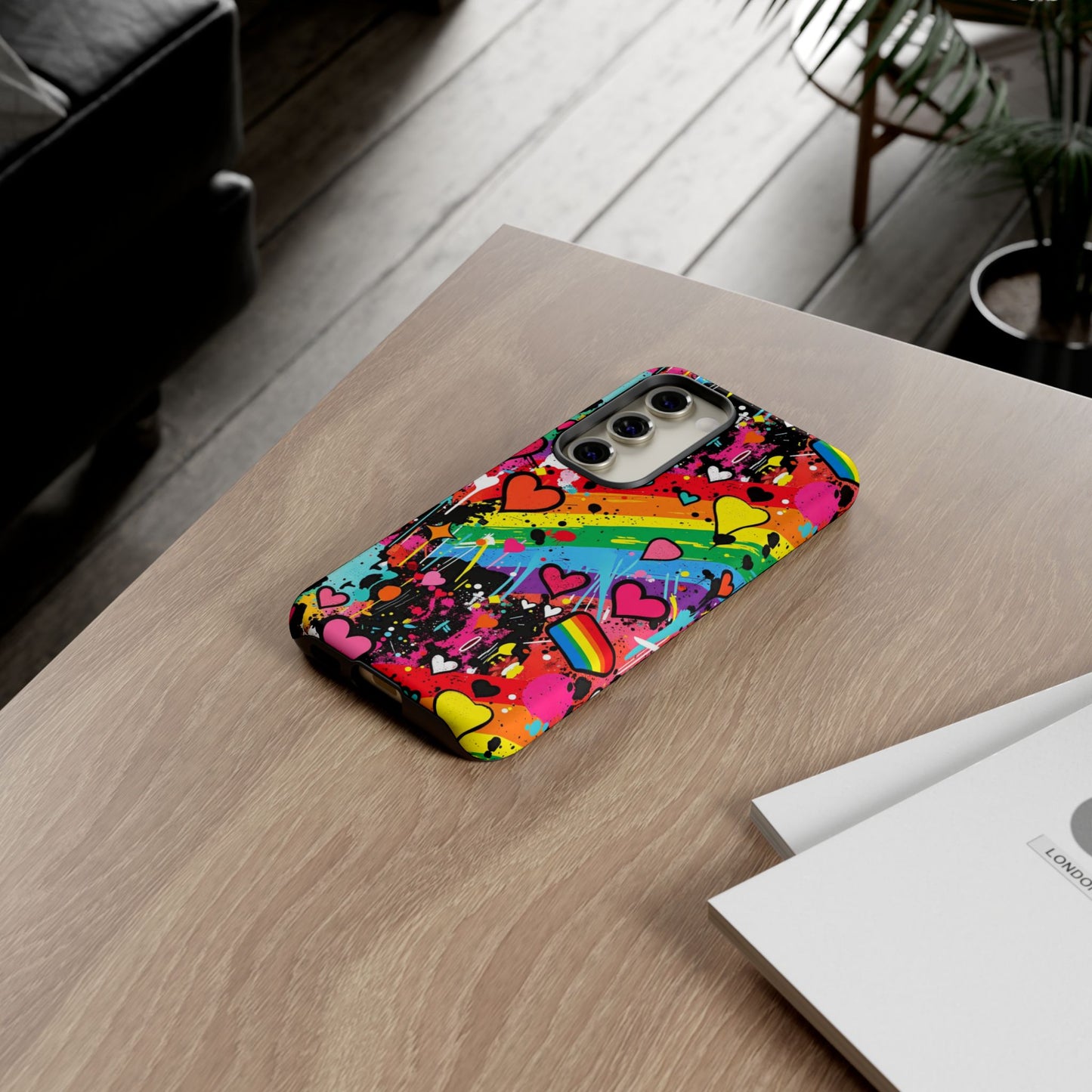 Pride Pop Armor Case – Free Love Graffiti Edition