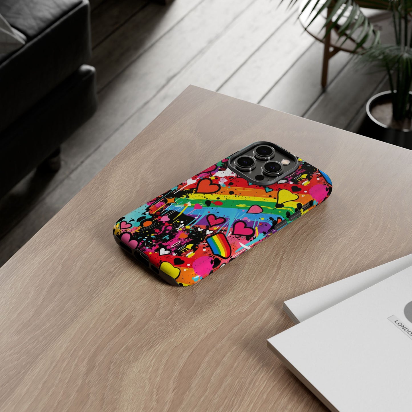 Pride Pop Armor Case – Free Love Graffiti Edition