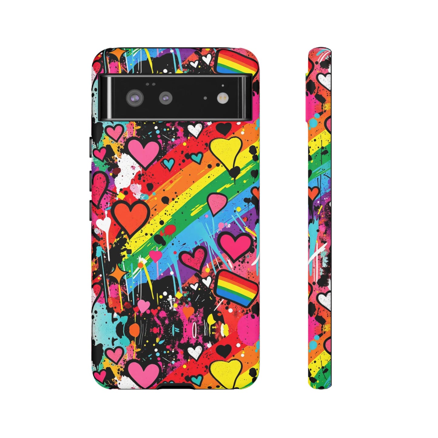 Pride Pop Armor Case – Free Love Graffiti Edition