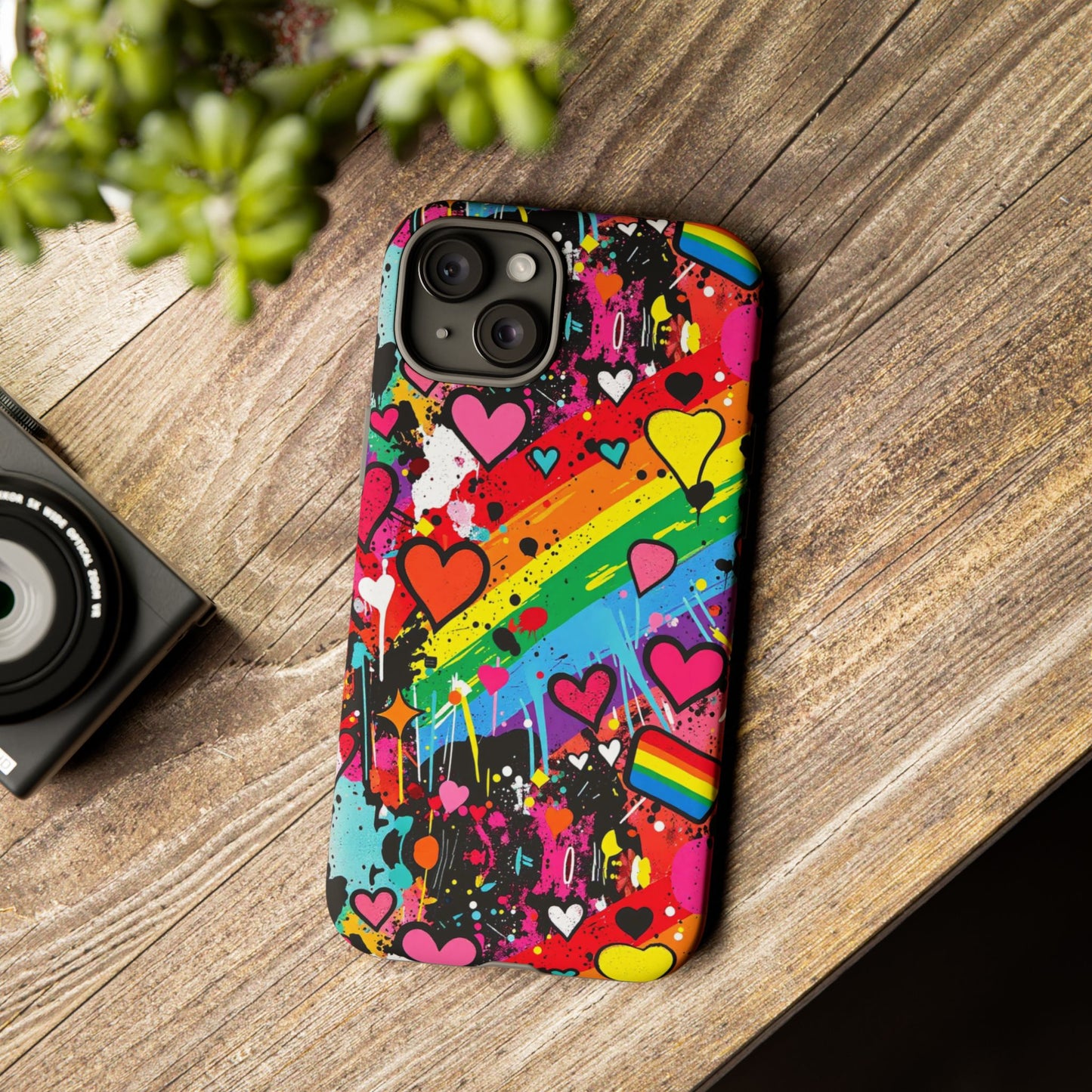 Pride Pop Armor Case – Free Love Graffiti Edition