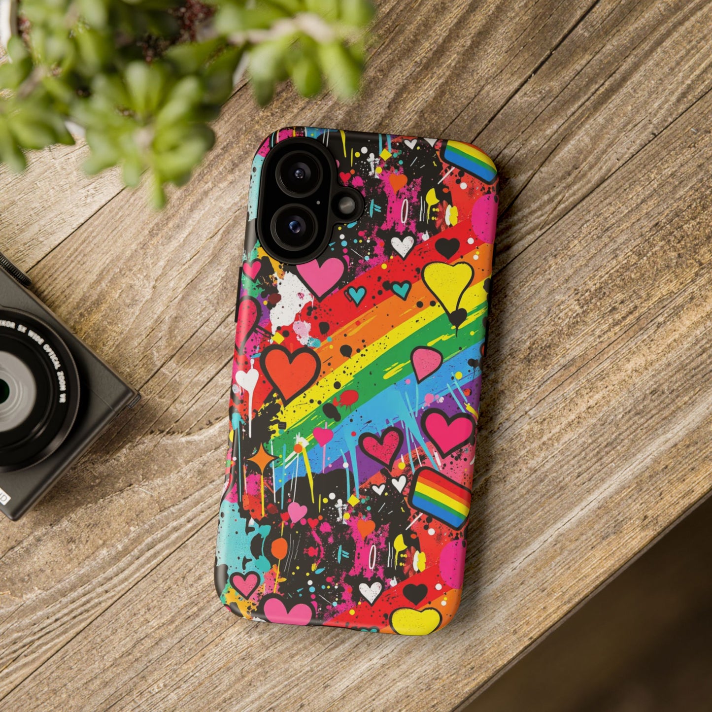 Pride Pop Armor Case – Free Love Graffiti Edition