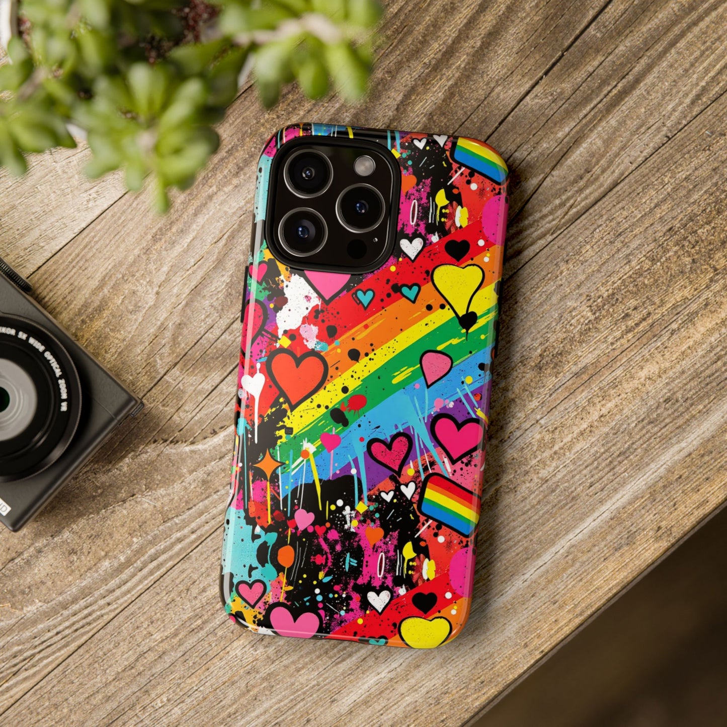 Pride Pop Armor Case – Free Love Graffiti Edition