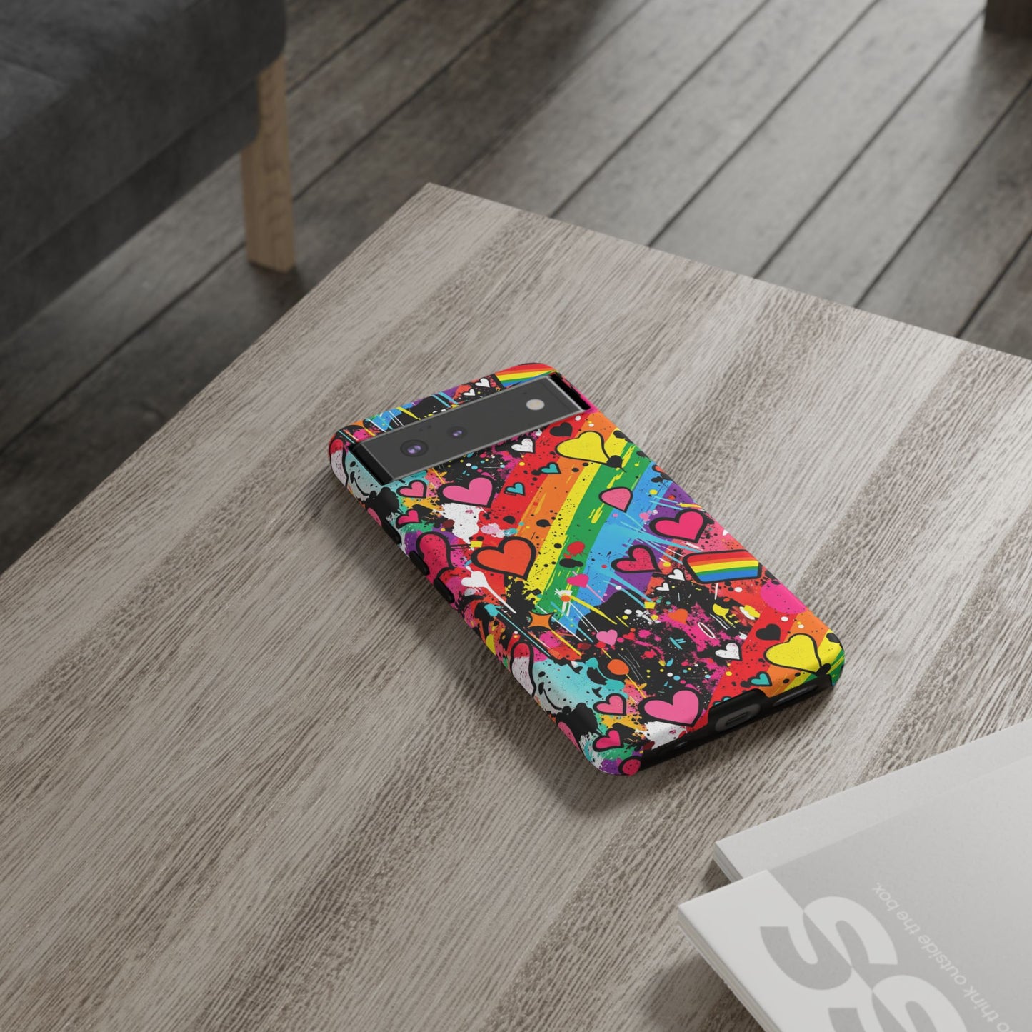 Pride Pop Armor Case – Free Love Graffiti Edition