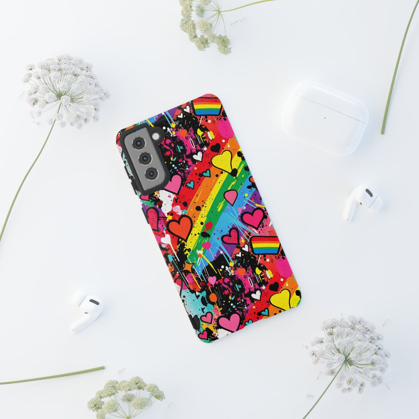 Pride Pop Armor Case – Free Love Graffiti Edition