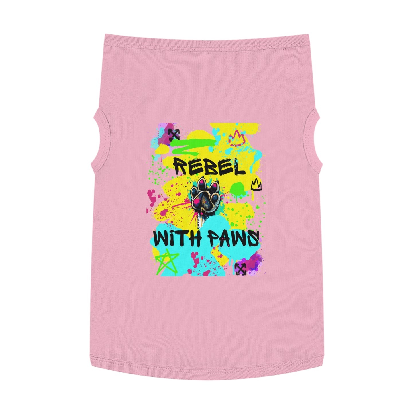 Rebel With Paws Graffiti Dog Tee – Street Pup Edition