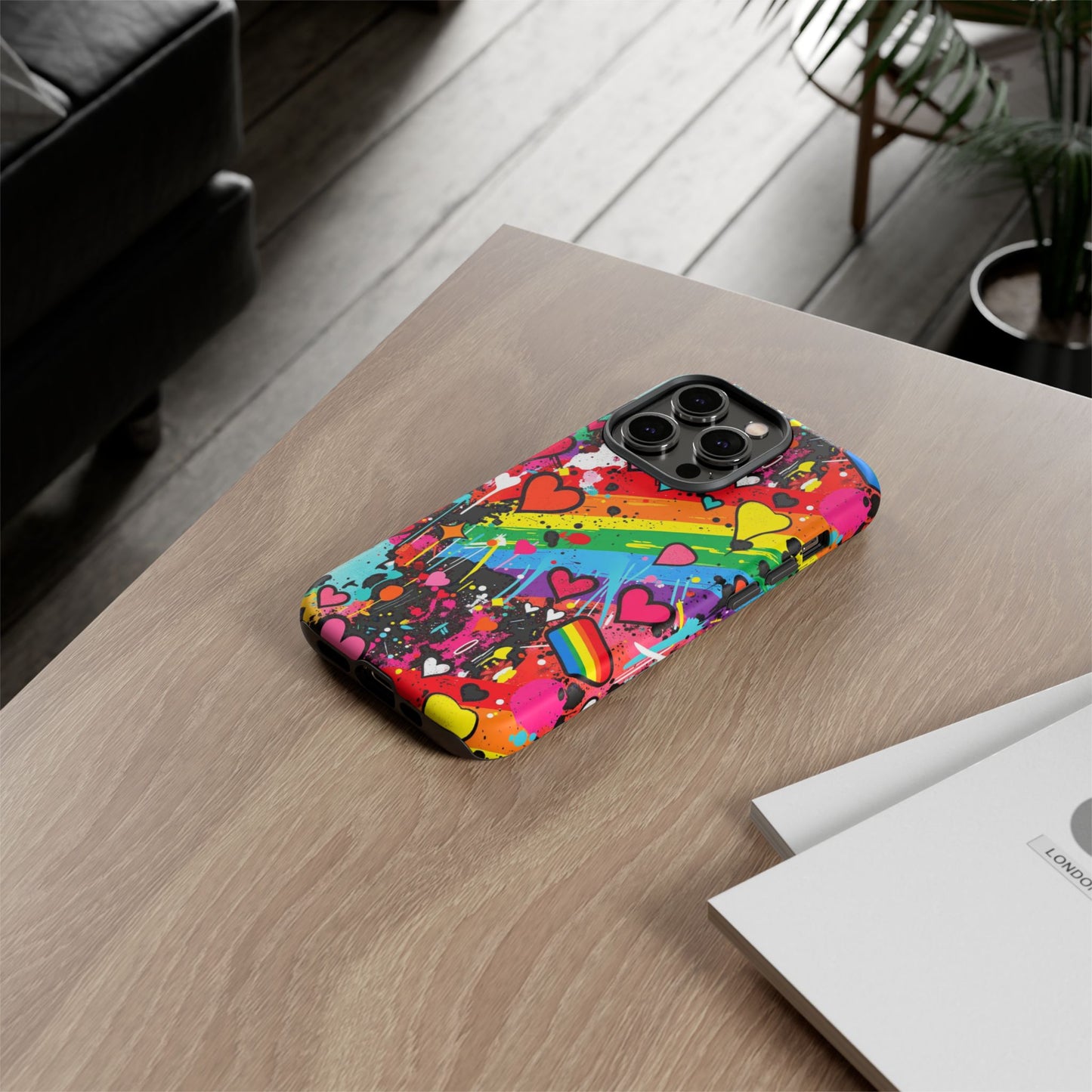 Pride Pop Armor Case – Free Love Graffiti Edition