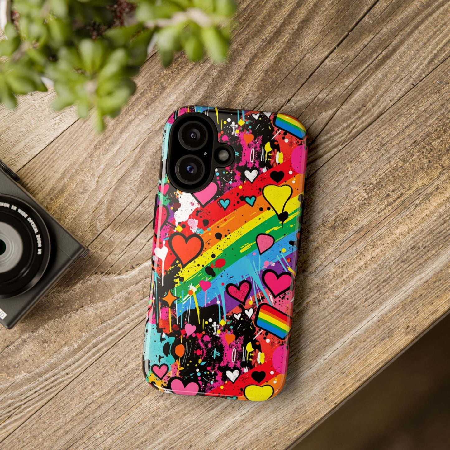 Pride Pop Armor Case – Free Love Graffiti Edition