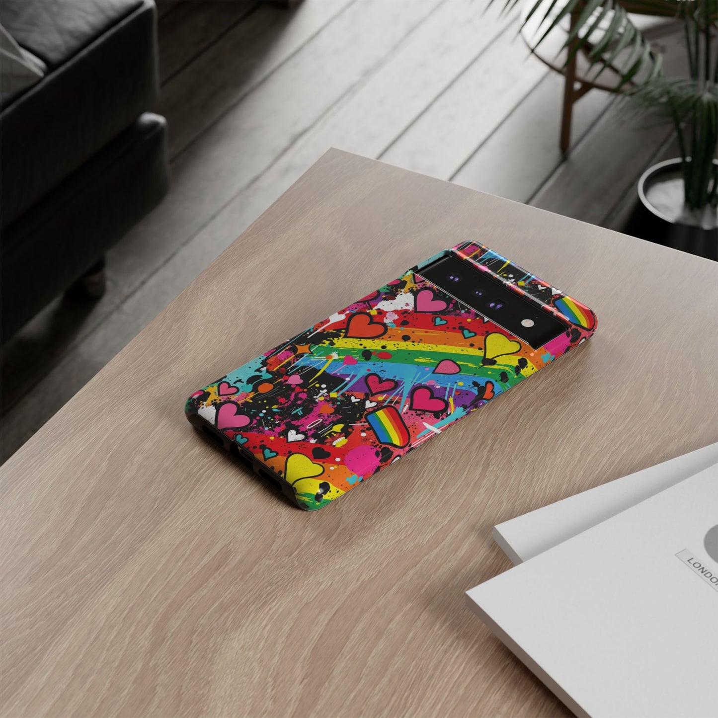 Pride Pop Armor Case – Free Love Graffiti Edition