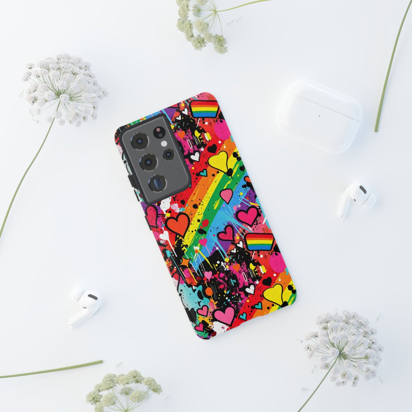 Pride Pop Armor Case – Free Love Graffiti Edition