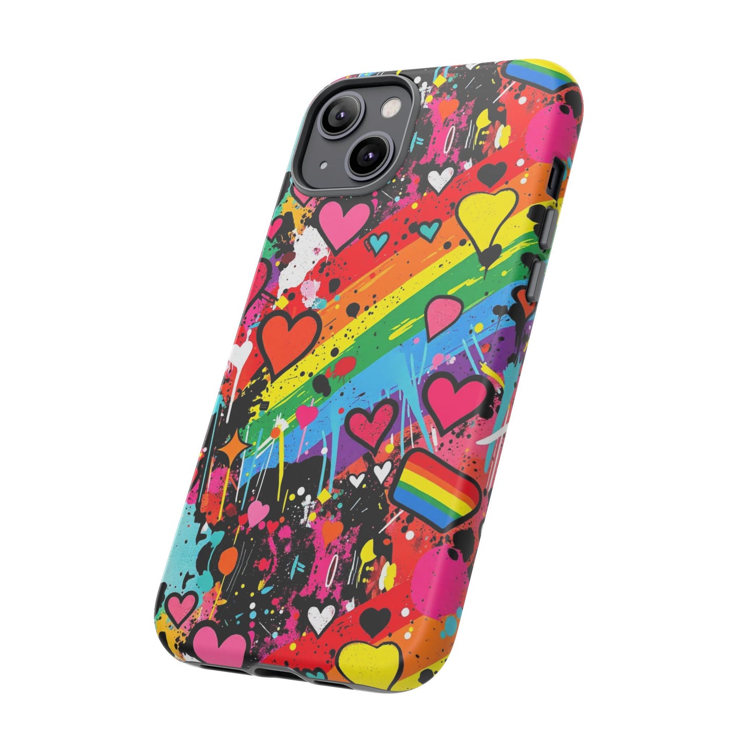 Pride Pop Armor Case – Free Love Graffiti Edition