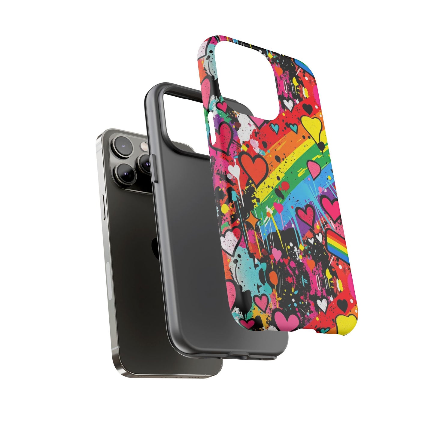 Pride Pop Armor Case – Free Love Graffiti Edition