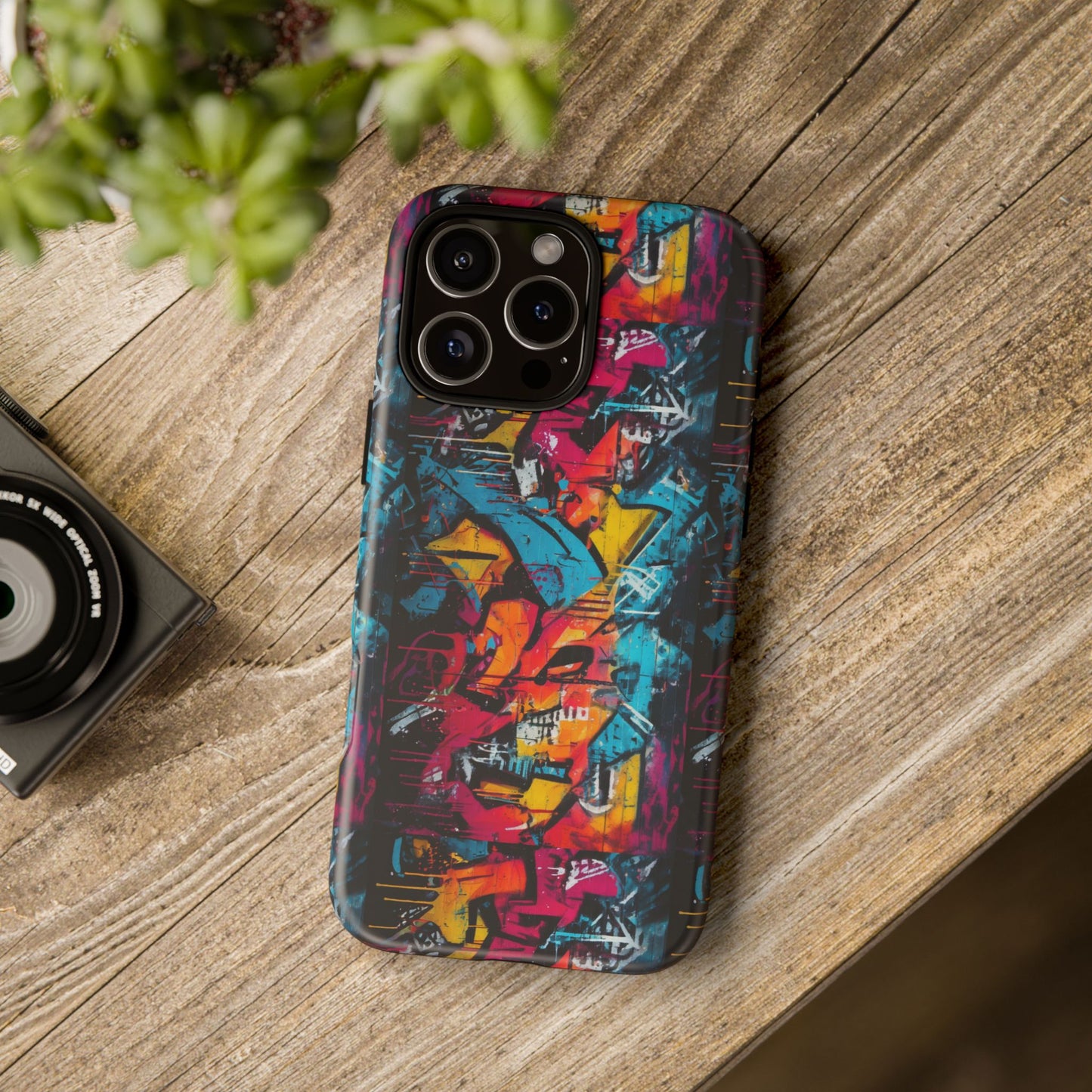 Wall Tag Armor Case – Neon Graffiti Burst Edition