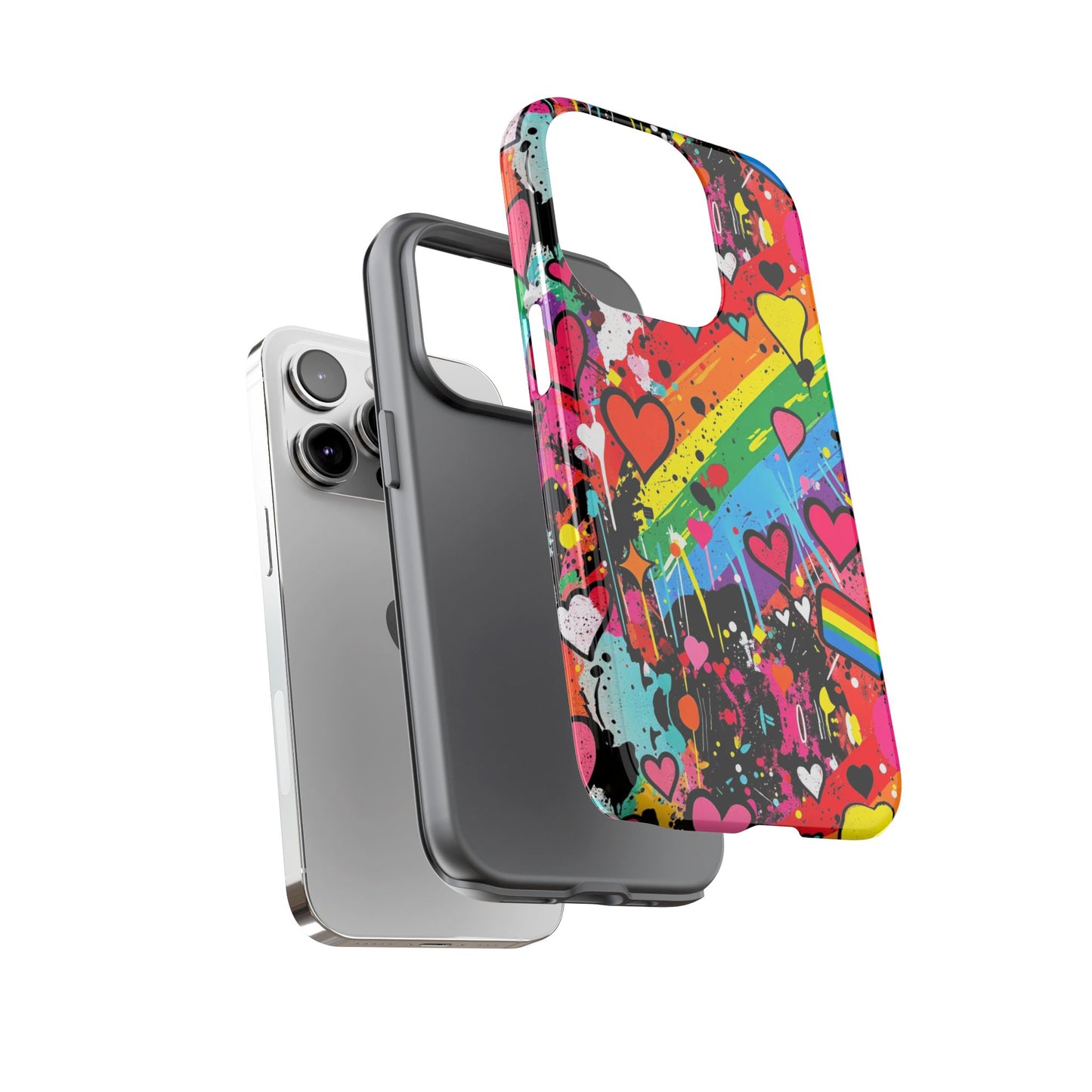 Pride Pop Armor Case – Free Love Graffiti Edition