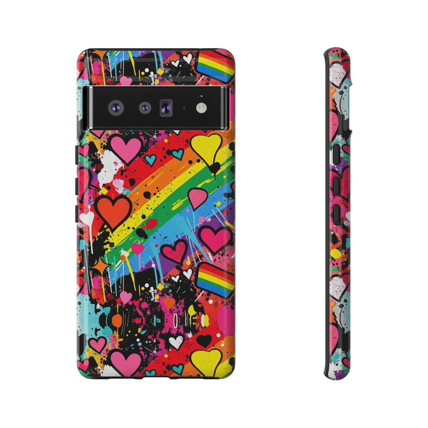Pride Pop Armor Case – Free Love Graffiti Edition