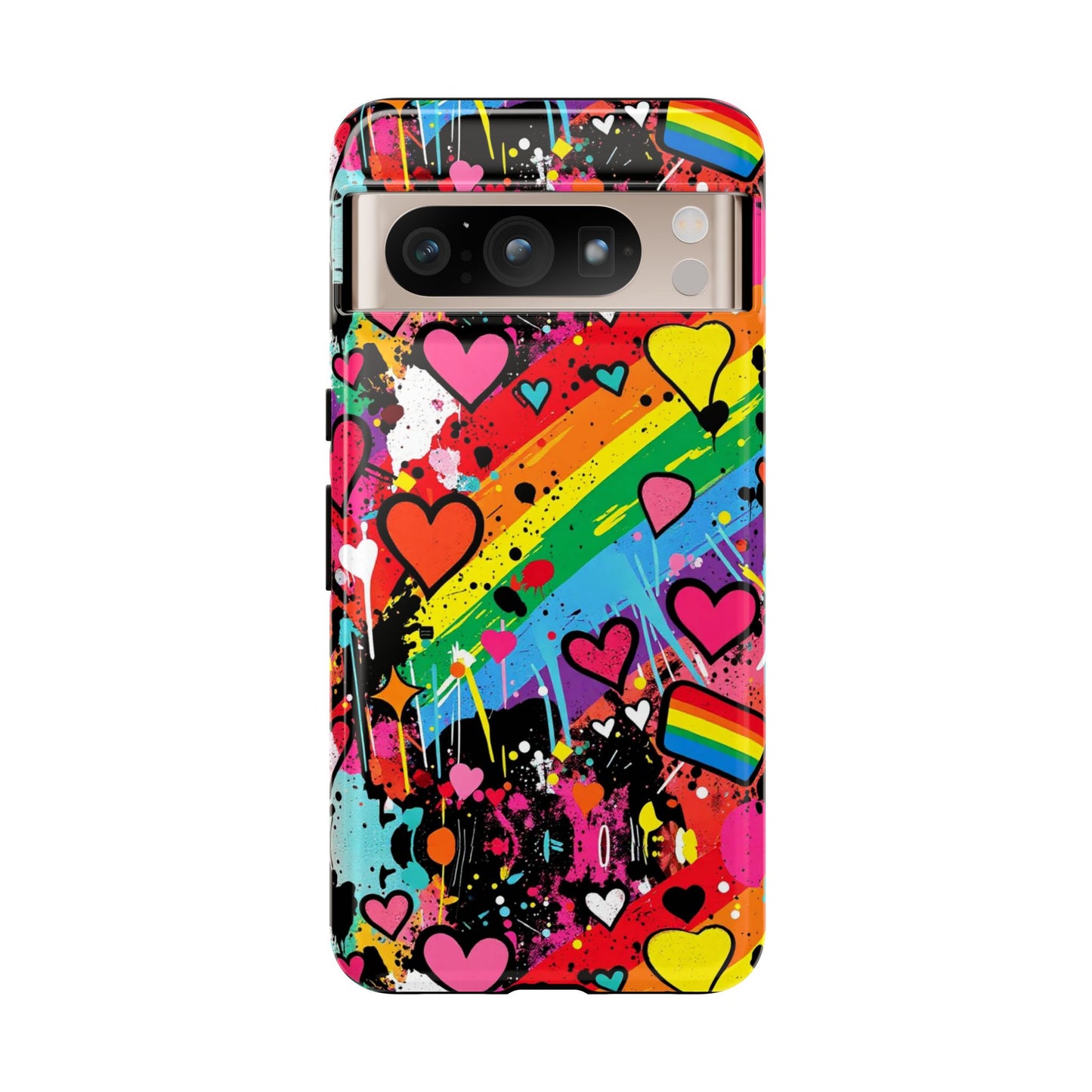 Pride Pop Armor Case – Free Love Graffiti Edition