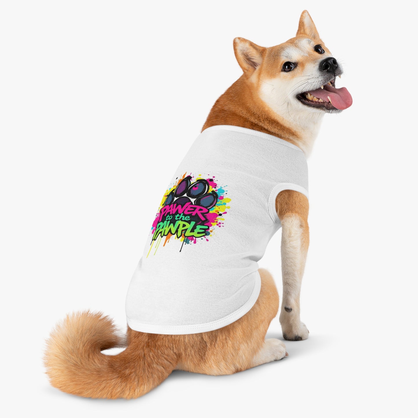 Power to the Pawpul - Graffiti Riot Protest Tee for Pets