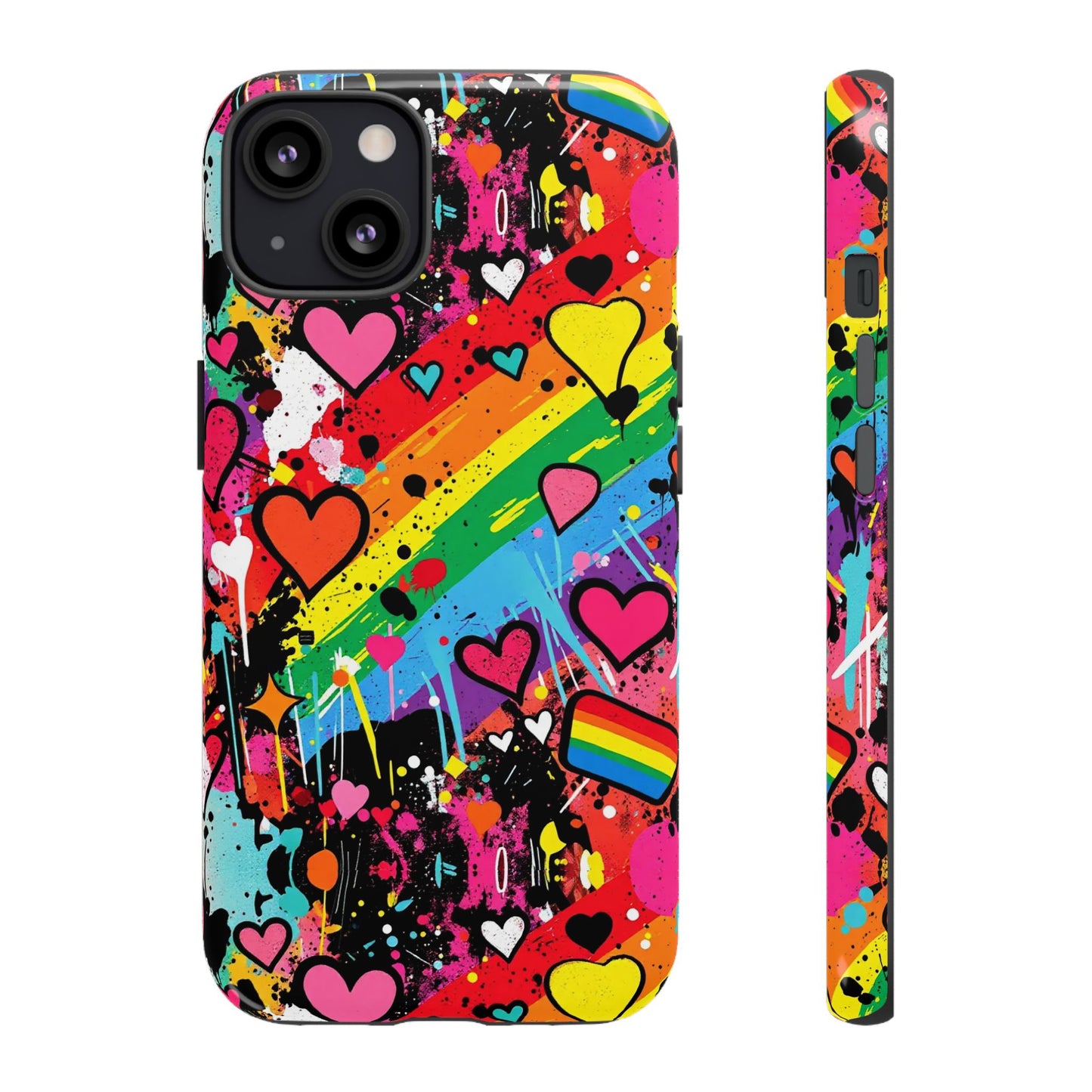 Pride Pop Armor Case – Free Love Graffiti Edition