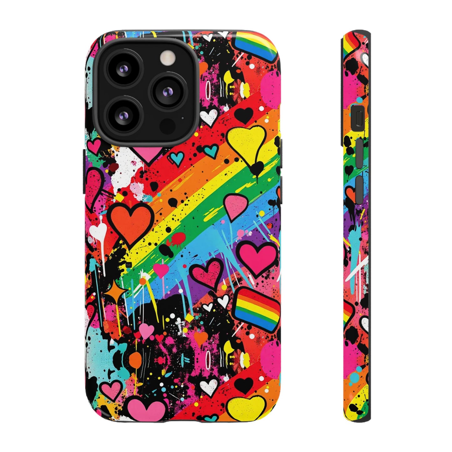 Pride Pop Armor Case – Free Love Graffiti Edition