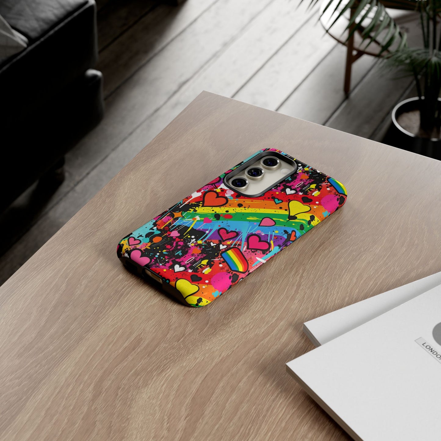 Pride Pop Armor Case – Free Love Graffiti Edition