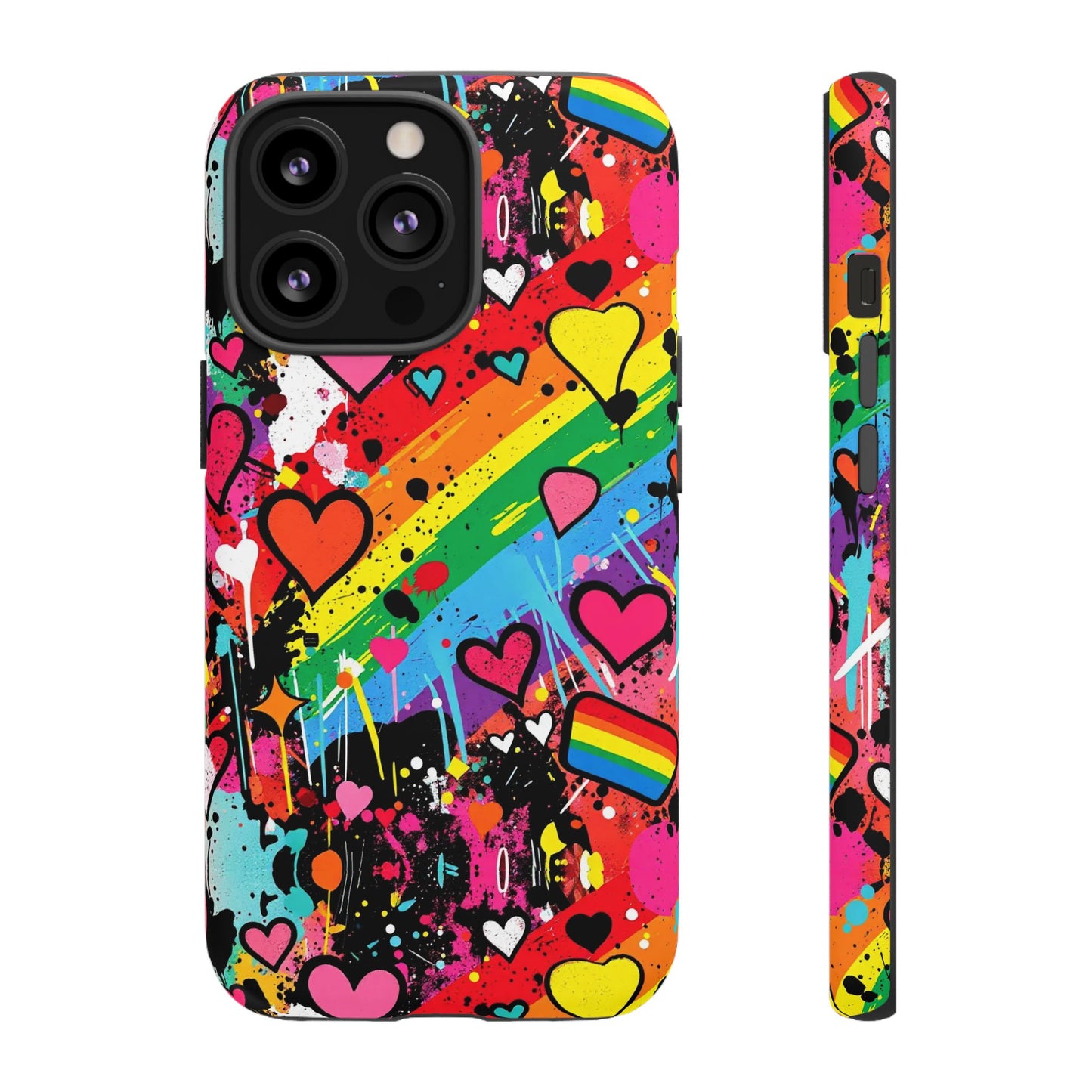 Pride Pop Armor Case – Free Love Graffiti Edition