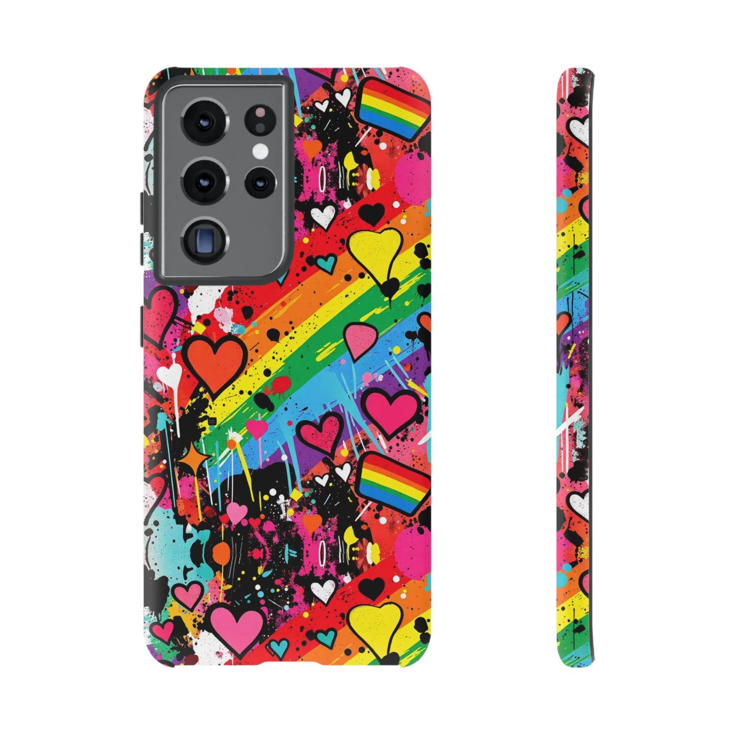 Pride Pop Armor Case – Free Love Graffiti Edition