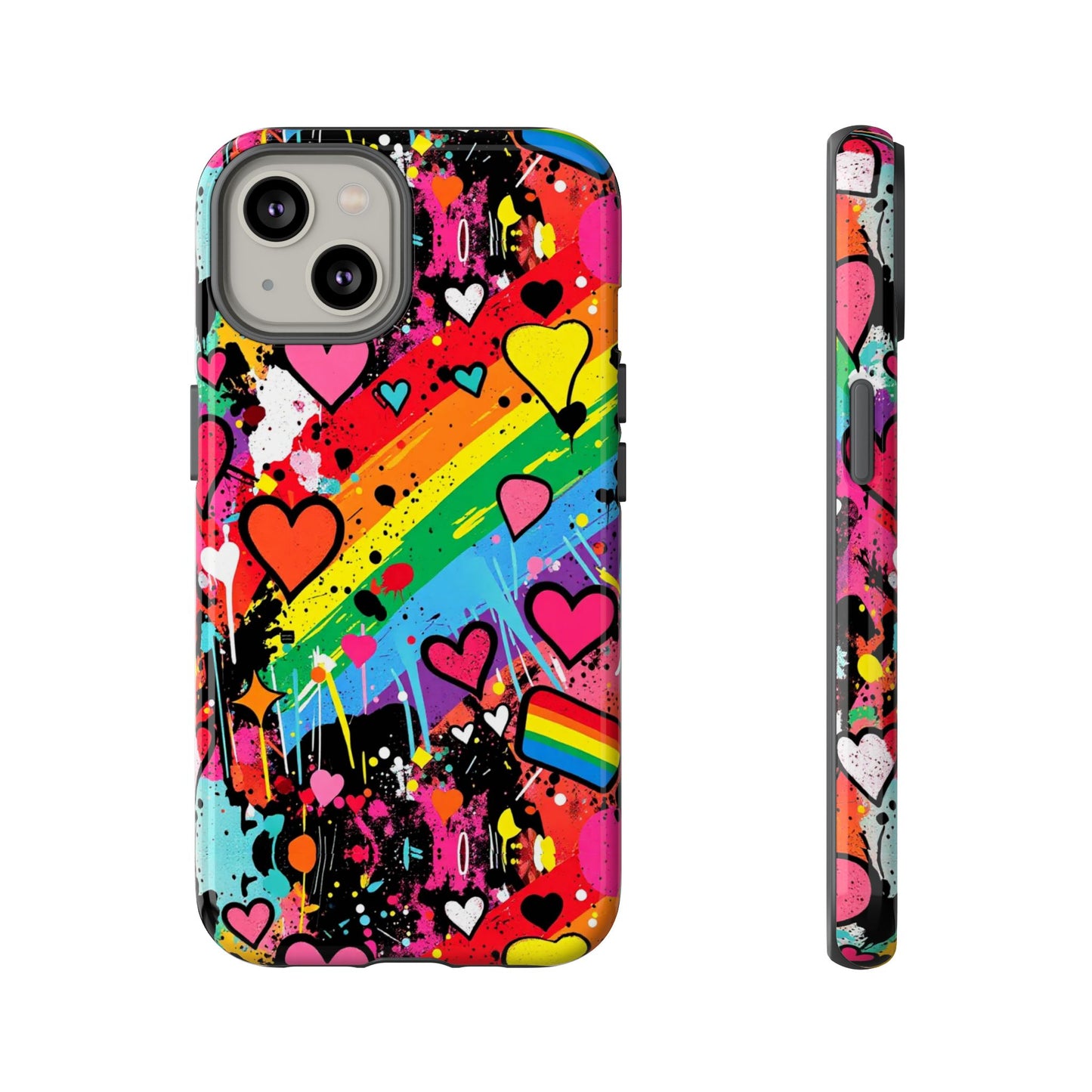 Pride Pop Armor Case – Free Love Graffiti Edition