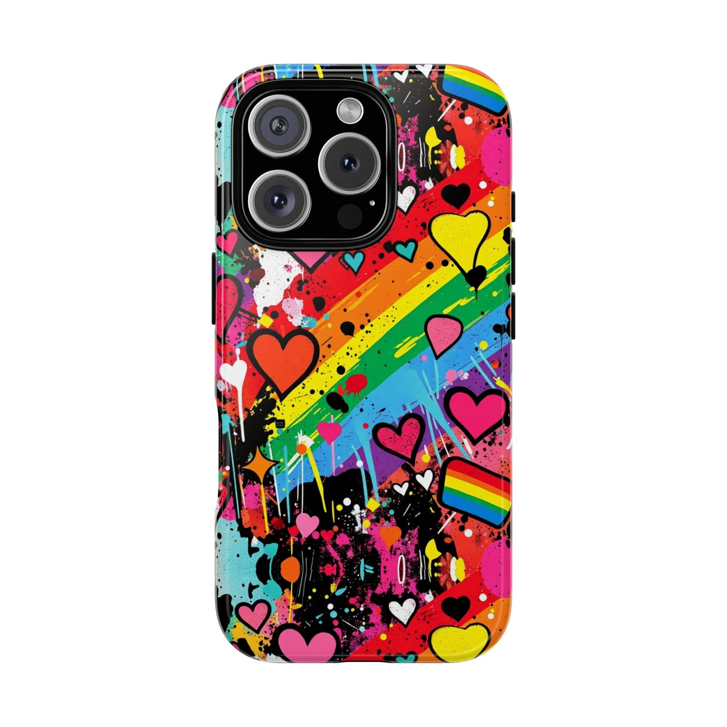 Pride Pop Armor Case – Free Love Graffiti Edition