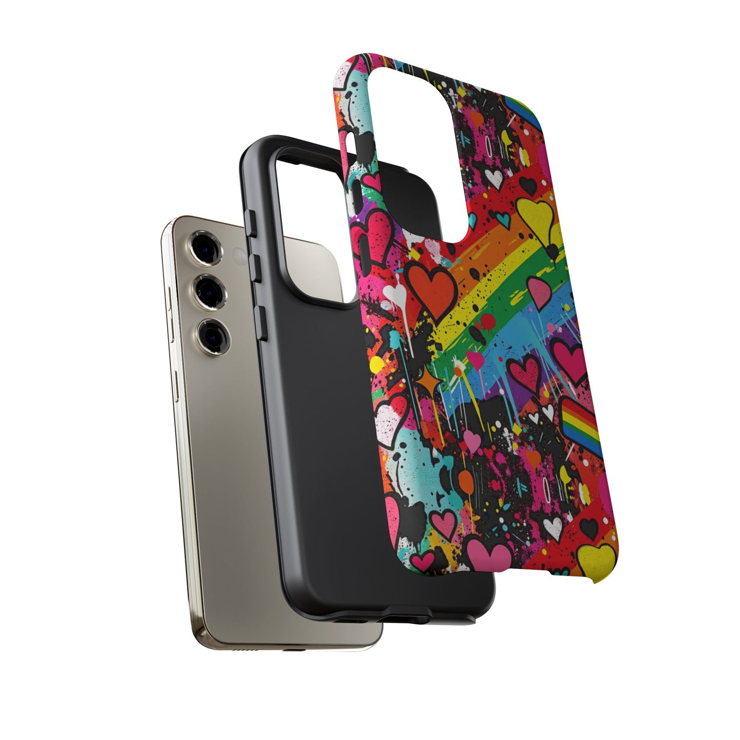 Pride Pop Armor Case – Free Love Graffiti Edition