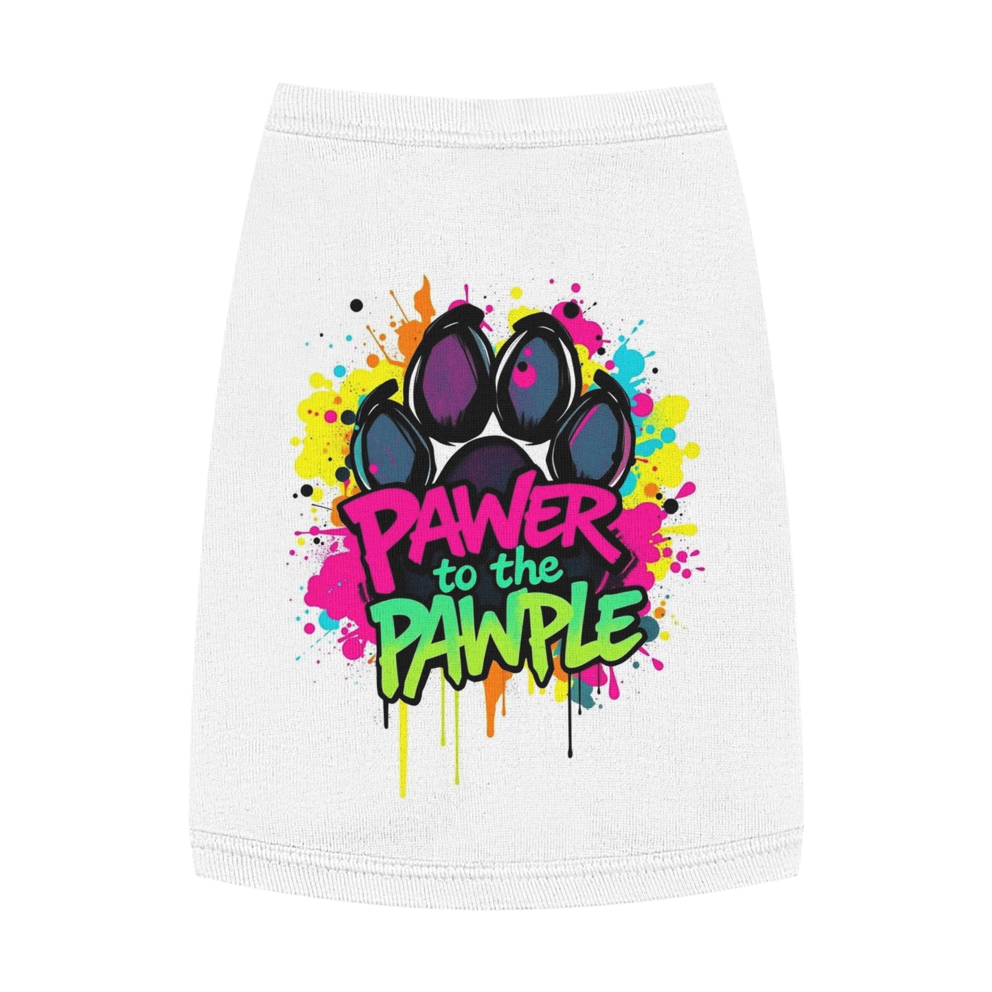 Power to the Pawpul - Graffiti Riot Protest Tee for Pets