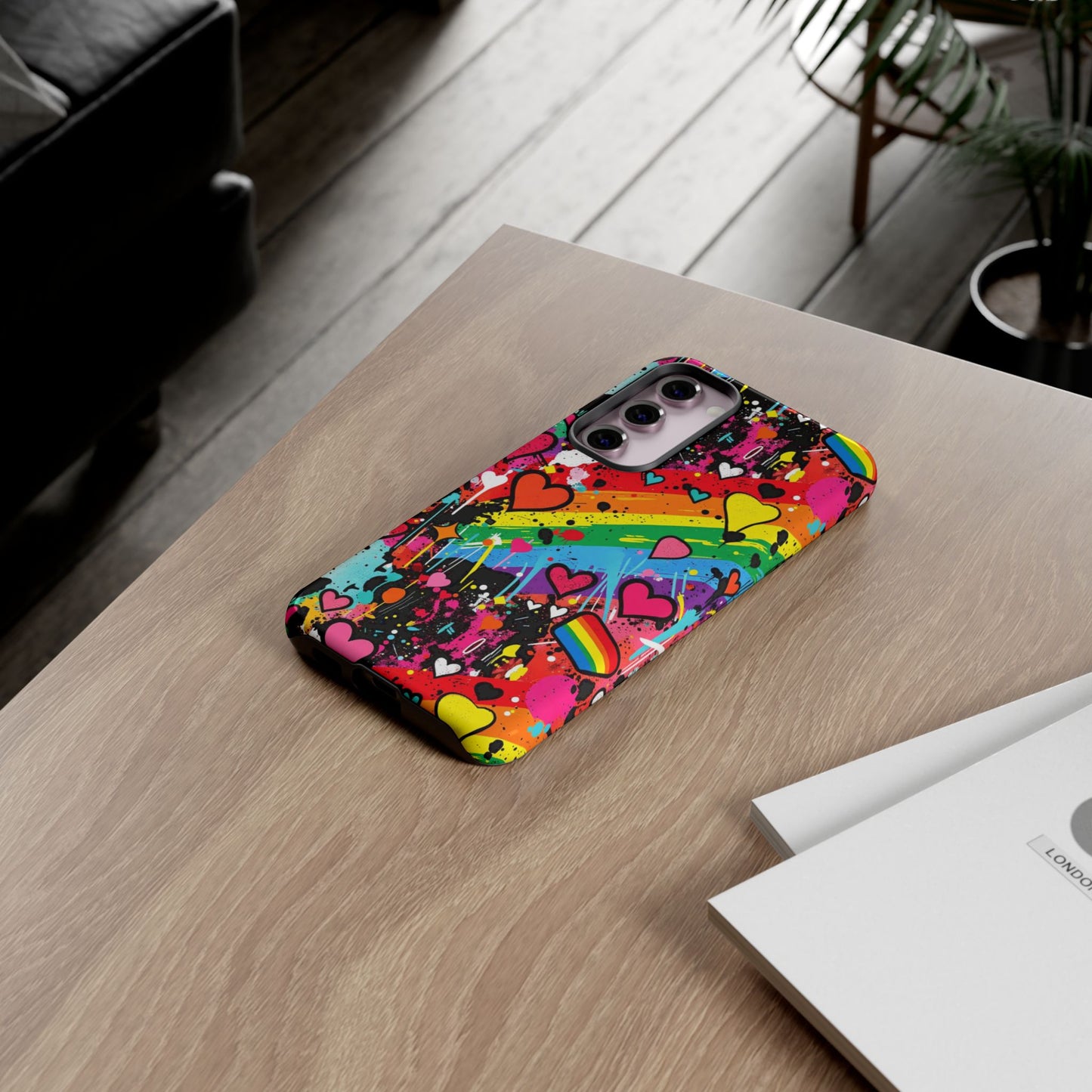 Pride Pop Armor Case – Free Love Graffiti Edition