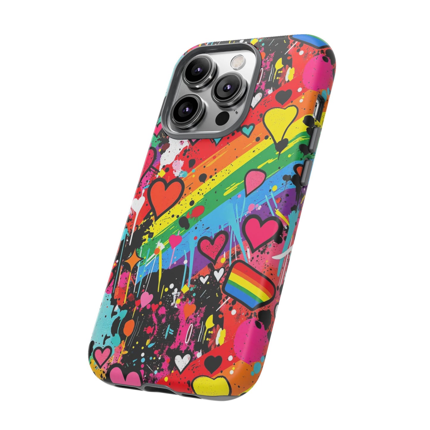 Pride Pop Armor Case – Free Love Graffiti Edition