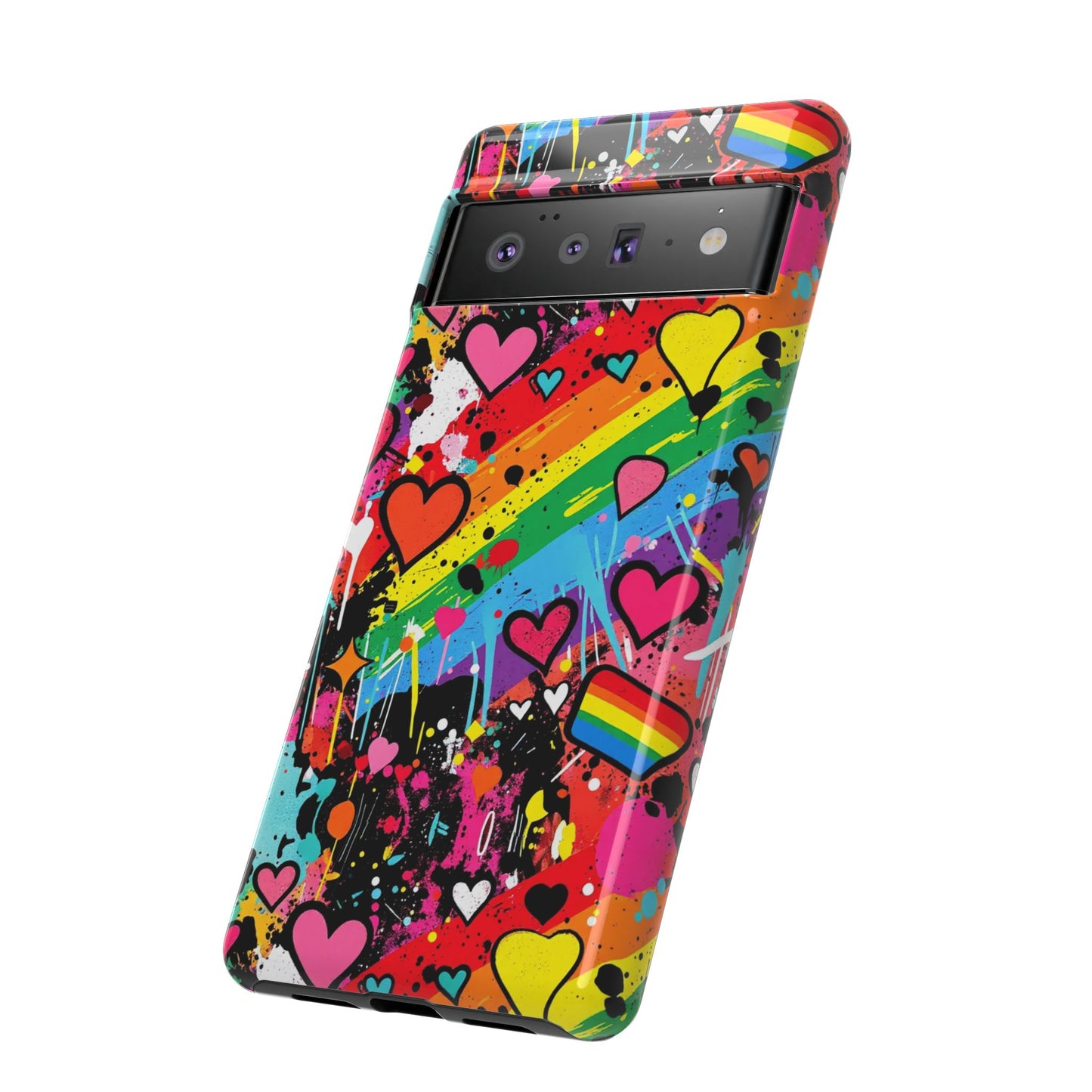 Pride Pop Armor Case – Free Love Graffiti Edition