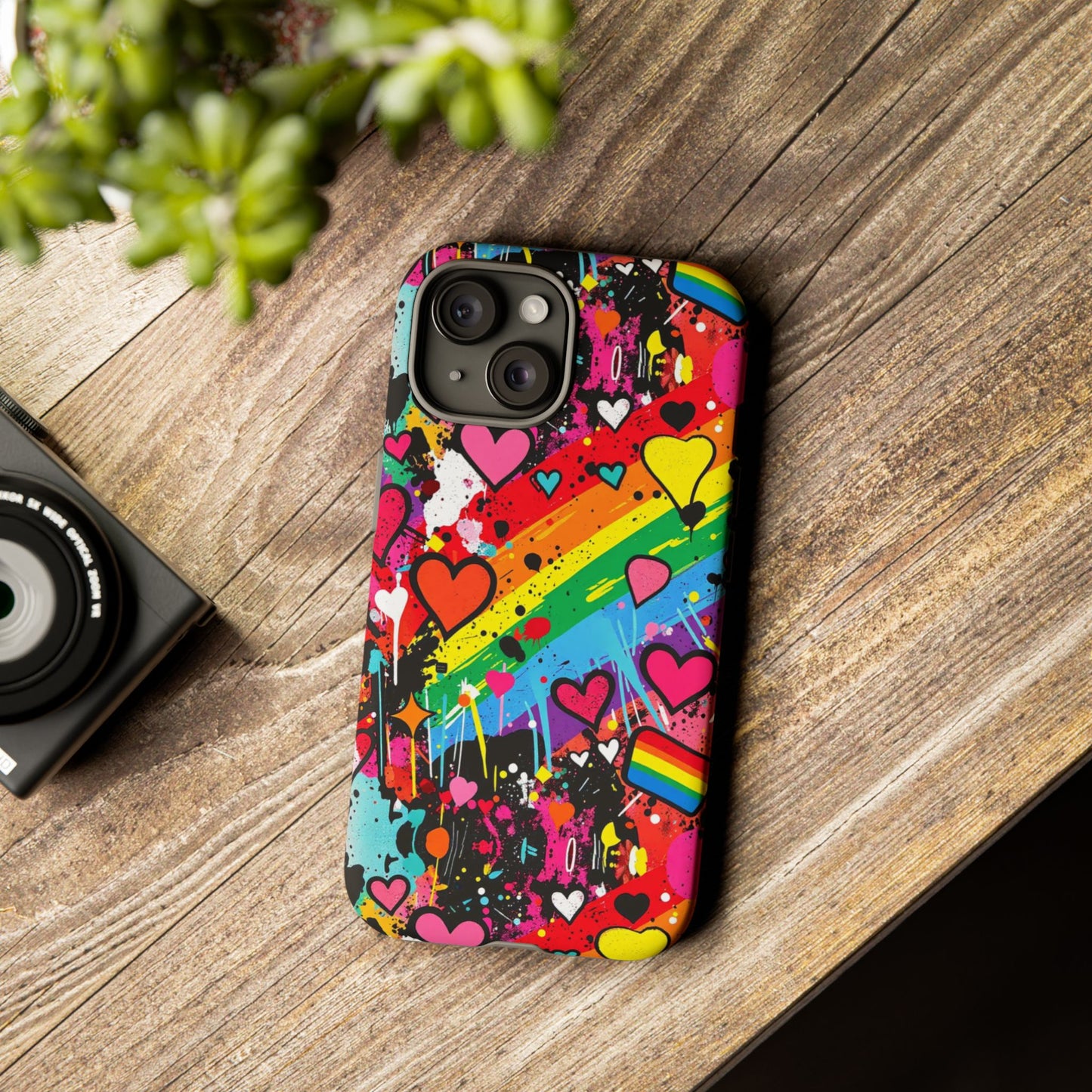 Pride Pop Armor Case – Free Love Graffiti Edition