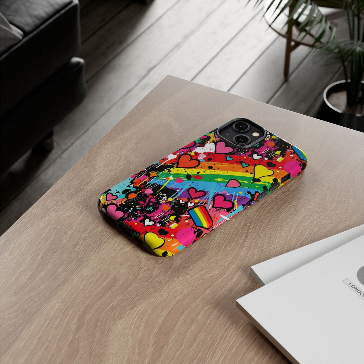 Pride Pop Armor Case – Free Love Graffiti Edition